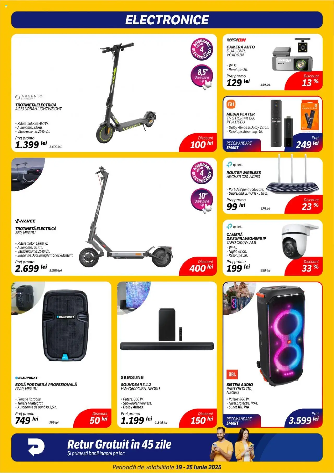 Catalog Flanco 19 - 24 Iunie 2025 | Pagina 4 | Produse: Soundbar, Trotinetă electrică, Usb, Boxă portabilă