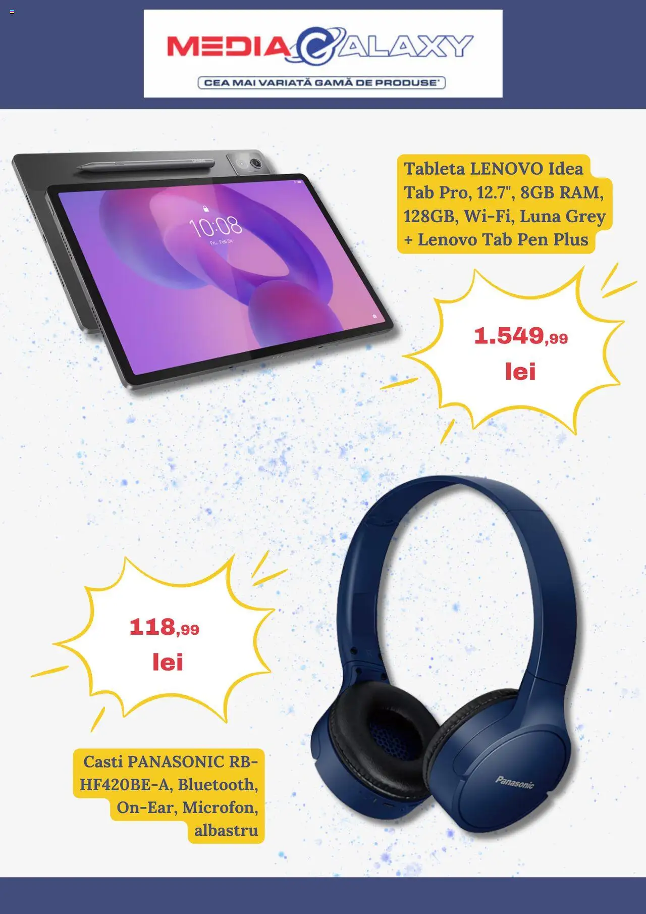 Catalog Media Galaxy 19 - 24 Iunie 2025 | Pagina 2 | Produse: Tabletă, Căști