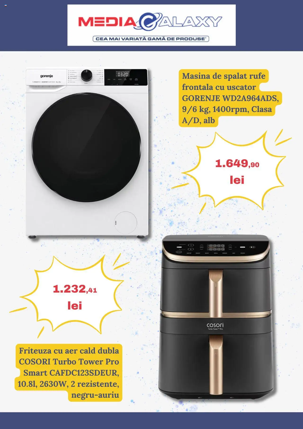 Catalog Media Galaxy 19 - 24 Iunie 2025 | Pagina 6 | Produse: Ginseng, Mașină De Spălat, Uscător, Friteuză