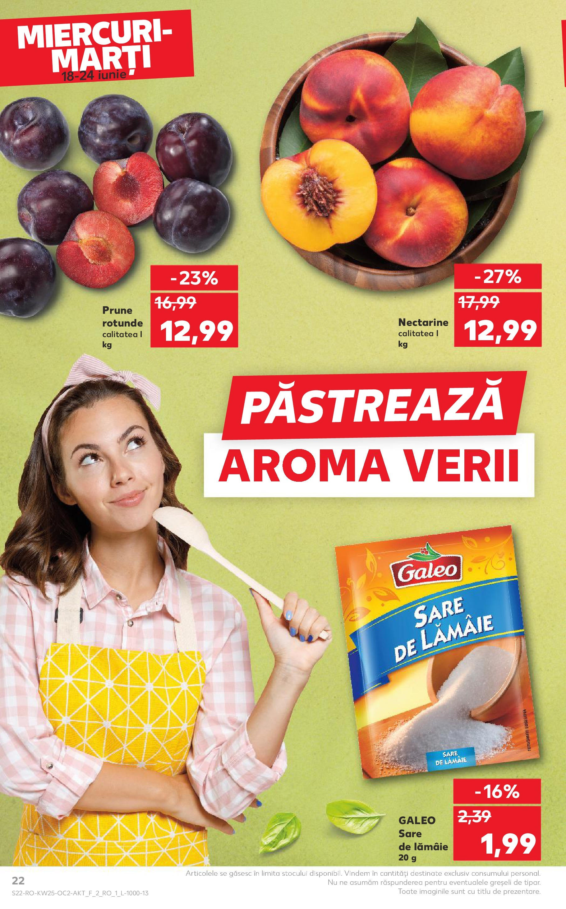 Catalog Kaufland 18 - 23 Iunie 2025 | Pagina 22 | Produse: Temizlik kovası, Prune, Sare, Lămâie