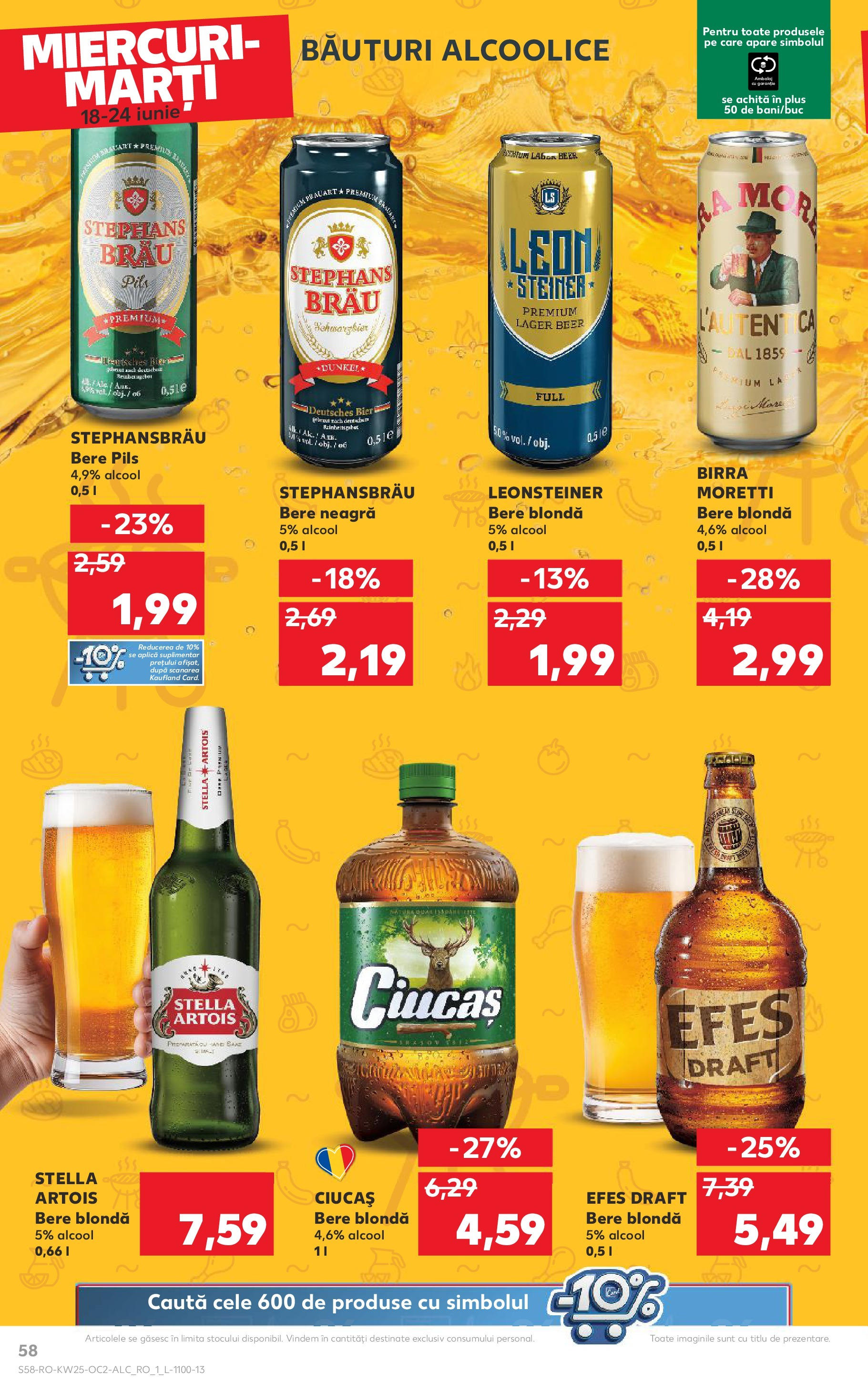Catalog Kaufland 18 - 23 Iunie 2025 | Pagina 58 | Produse: Bere