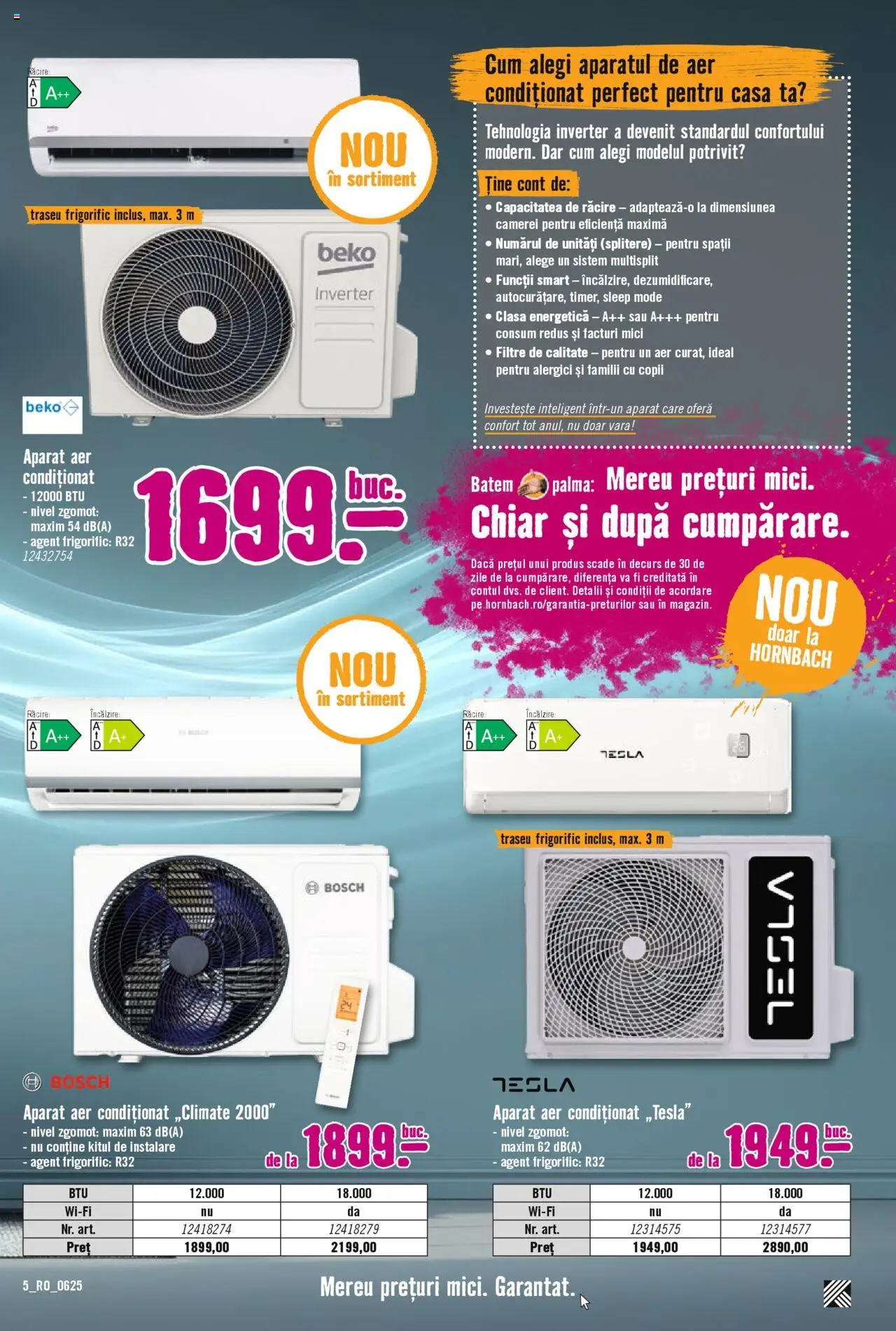 Catalog Hornbach 20 Iunie - 18 Iulie 2025 | Pagina 5 | Produse: Aer Condiționat, Mici