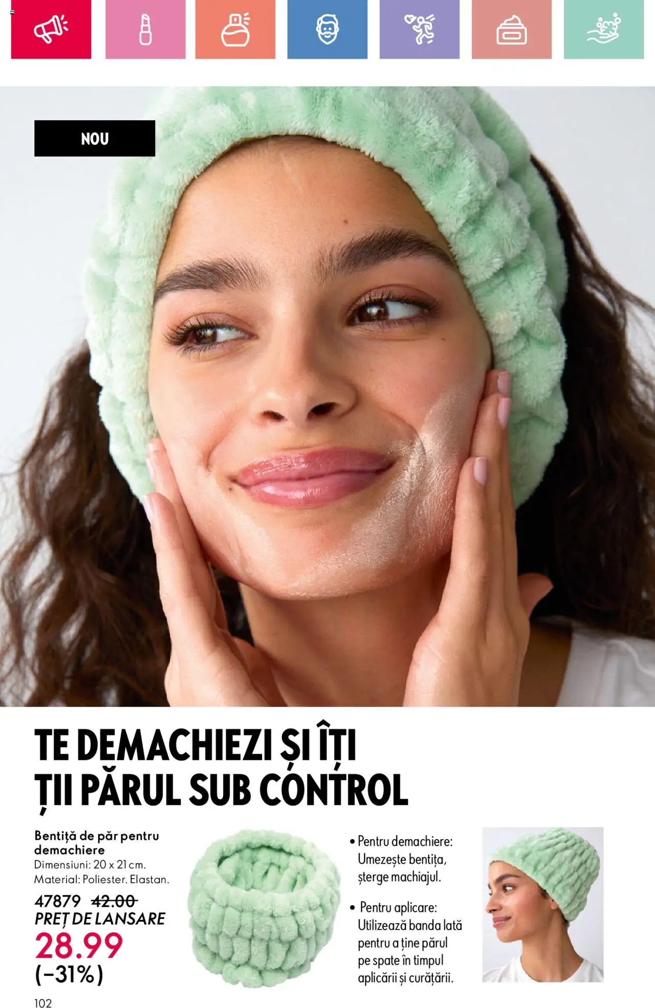 Catalog Oriflame 27 Iulie - 18 August 2025 | Pagina 102 | Produse: Bentiță de păr