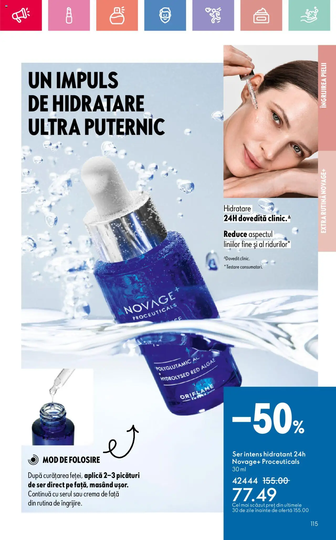 Catalog Oriflame 27 Iulie - 18 August 2025 | Pagina 115 | Produse: Cremă