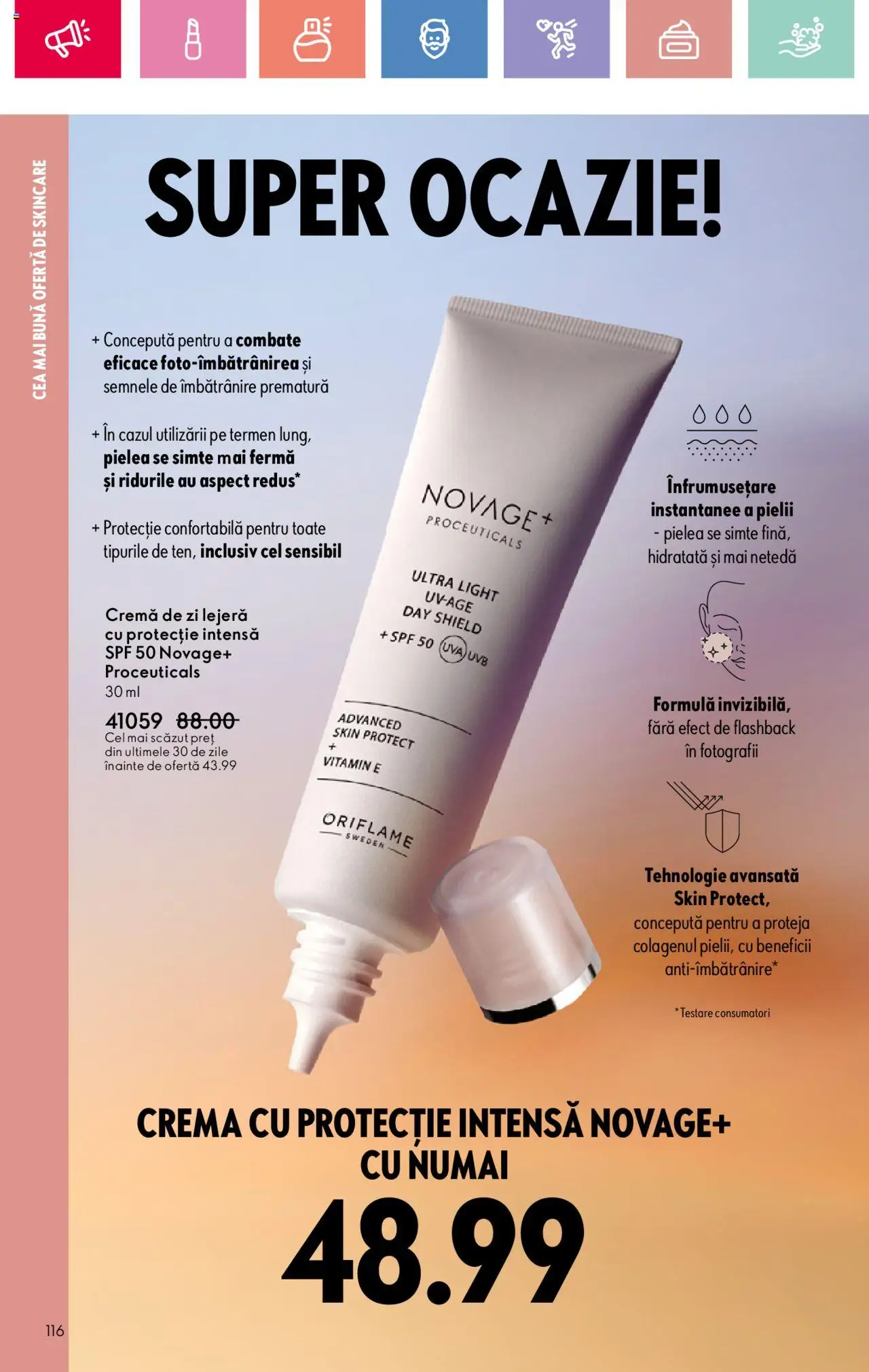 Catalog Oriflame 27 Iulie - 18 August 2025 | Pagina 116 | Produse: Cremă de zi, Cremă