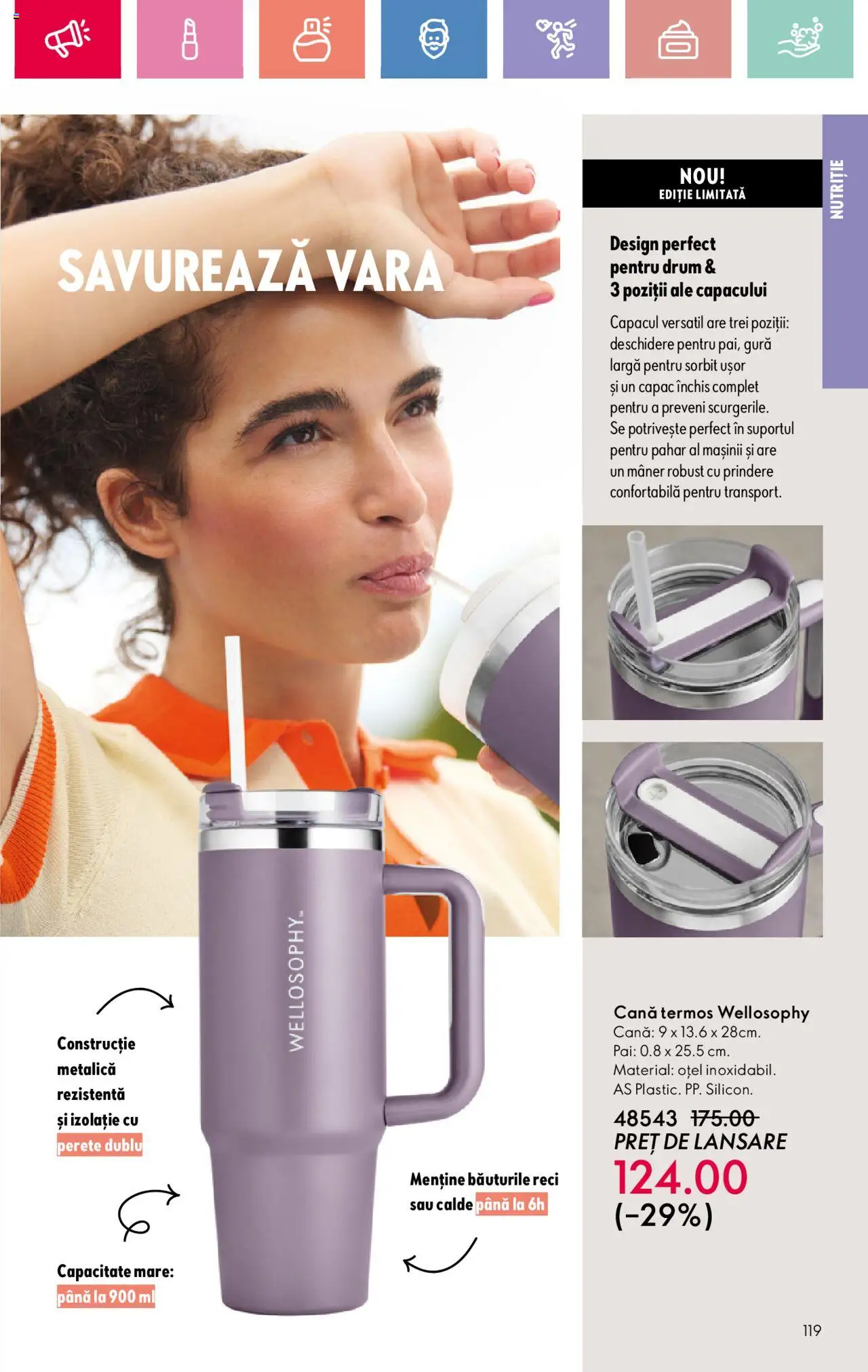 Catalog Oriflame 27 Iulie - 18 August 2025 | Pagina 119 | Produse: Mâner, Termos