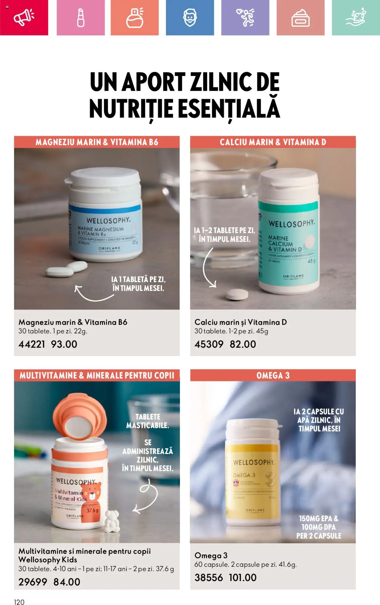 Catalog Oriflame 27 Iulie - 18 August 2025 | Pagina 120 | Produse: Tabletă, Chaussures de ski, Apă
