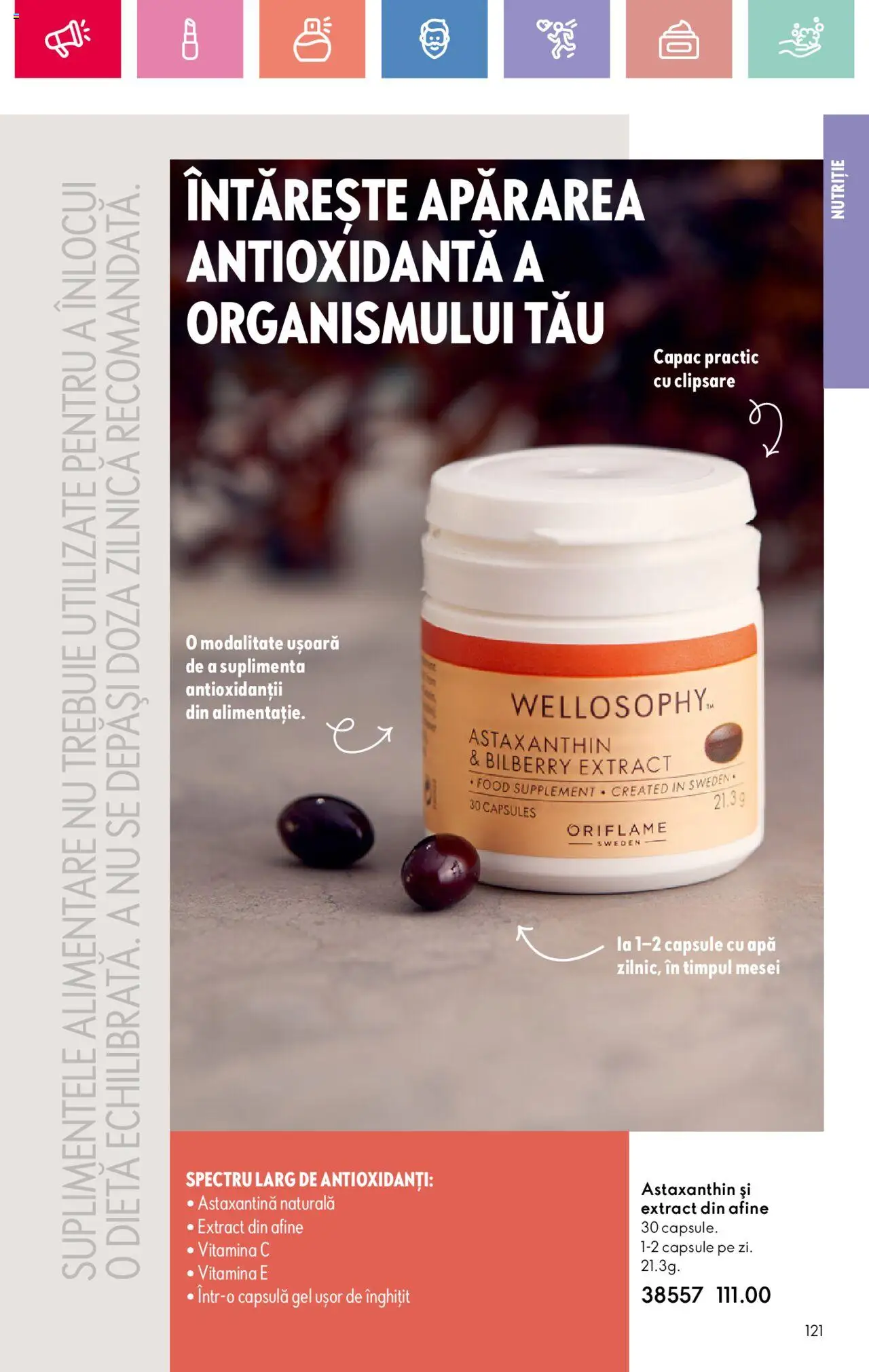 Catalog Oriflame 27 Iulie - 18 August 2025 | Pagina 121 | Produse: Afine, Apă