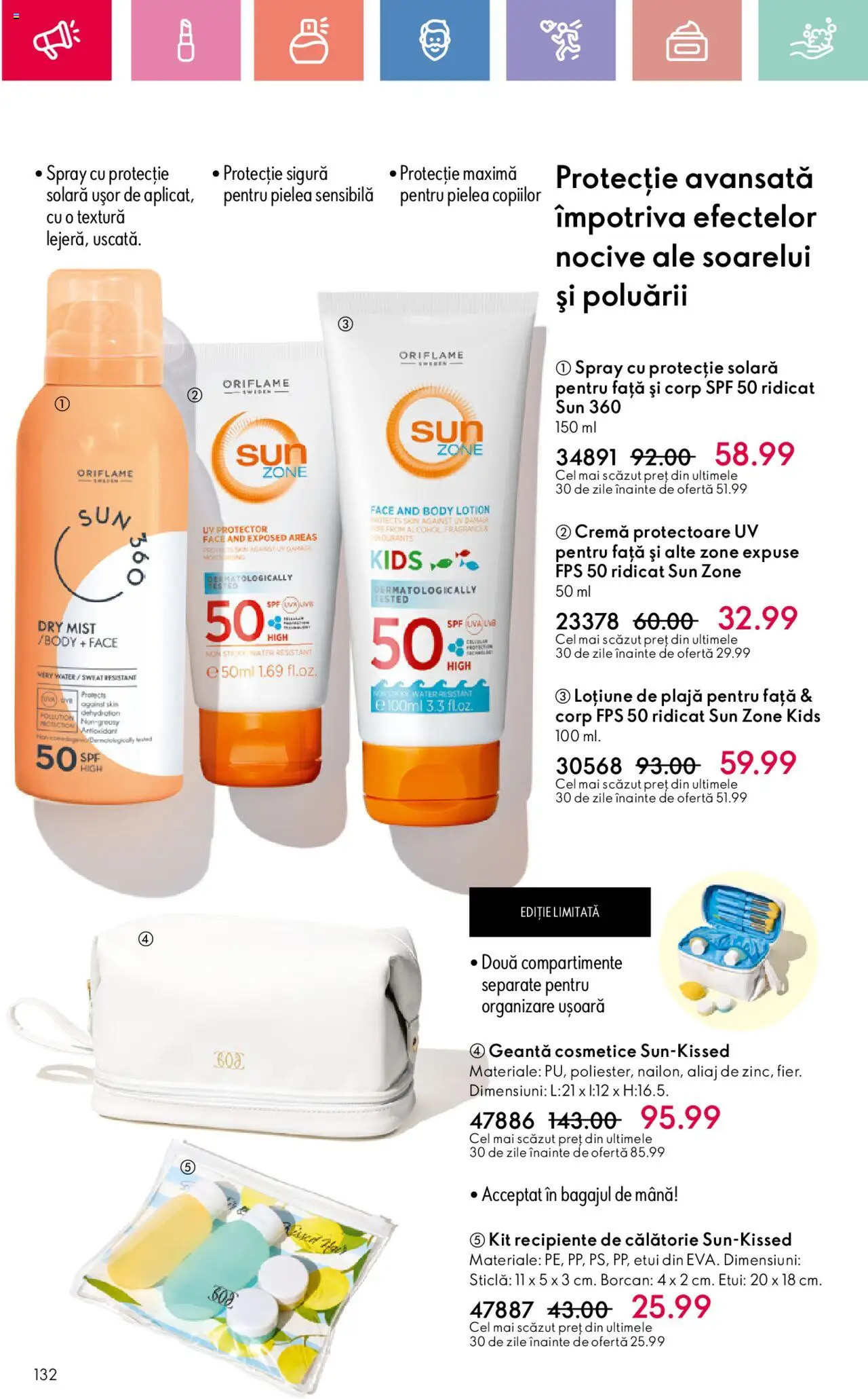 Catalog Oriflame 27 Iulie - 18 August 2025 | Pagina 132 | Produse: Body, Recipiente, Borcan, Cremă