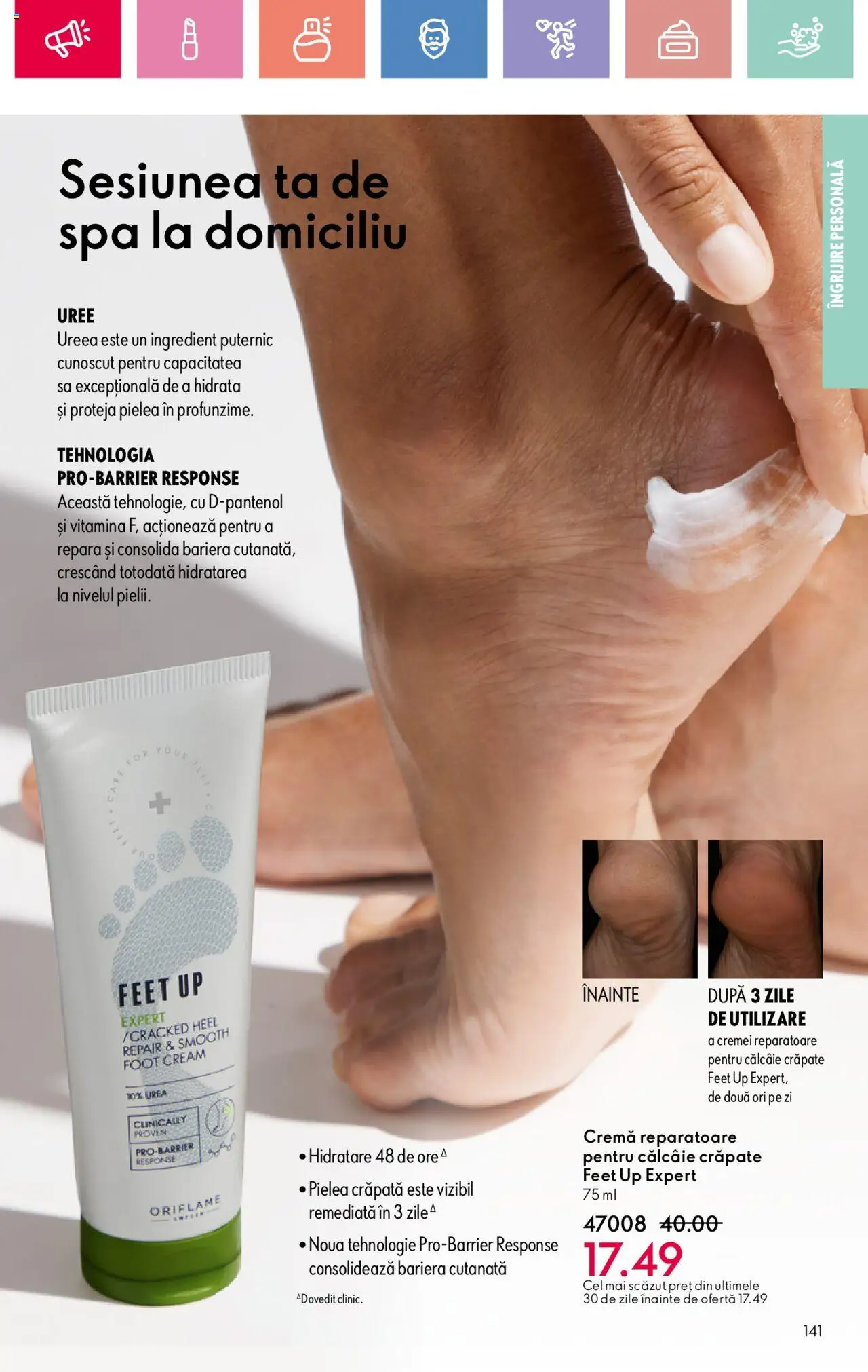 Catalog Oriflame 27 Iulie - 18 August 2025 | Pagina 141 | Produse: Cremă