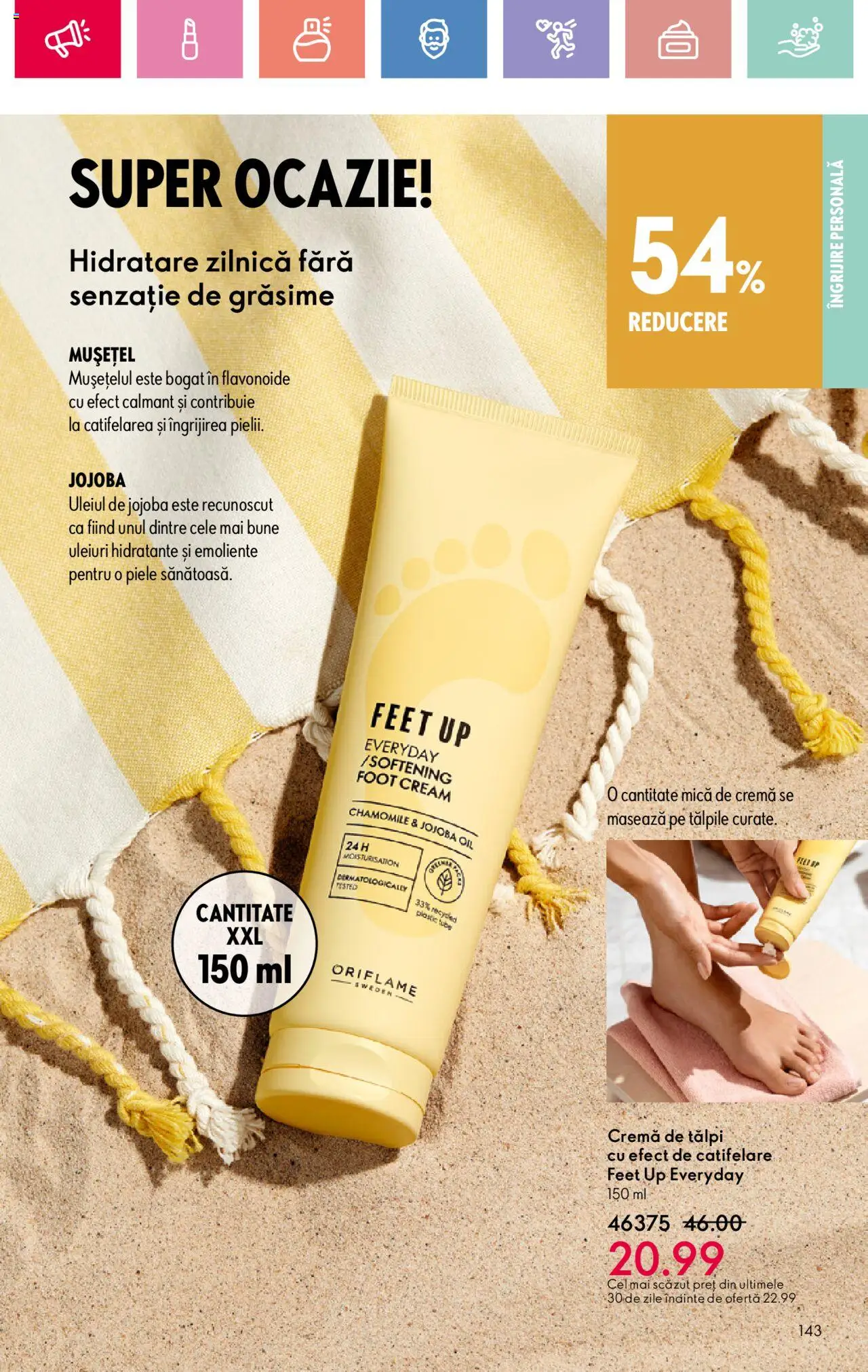 Catalog Oriflame 27 Iulie - 18 August 2025 | Pagina 143 | Produse: Cremă