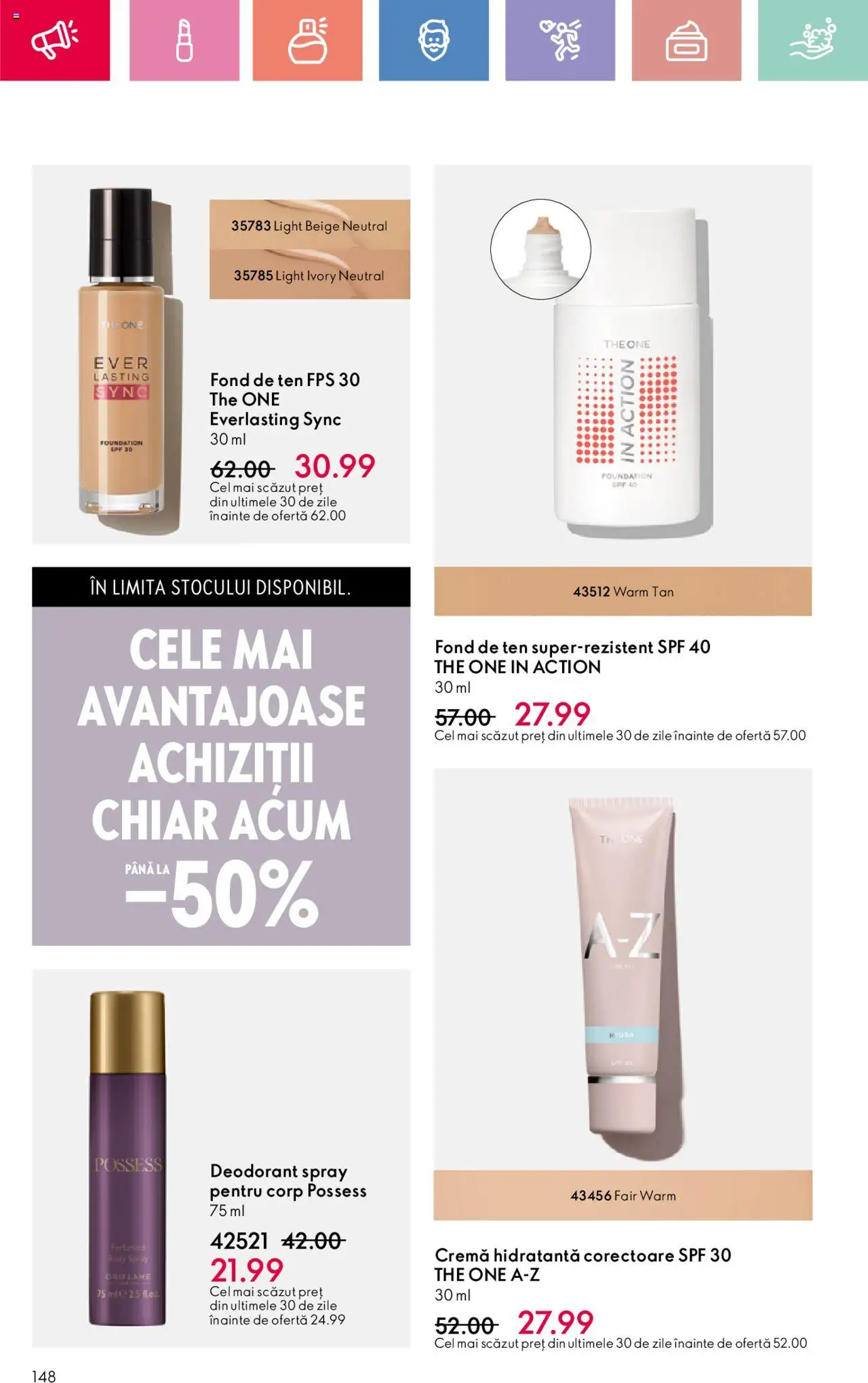 Catalog Oriflame 27 Iulie - 18 August 2025 | Pagina 148 | Produse: Body, Arapsaçı, Cremă, Deodorant