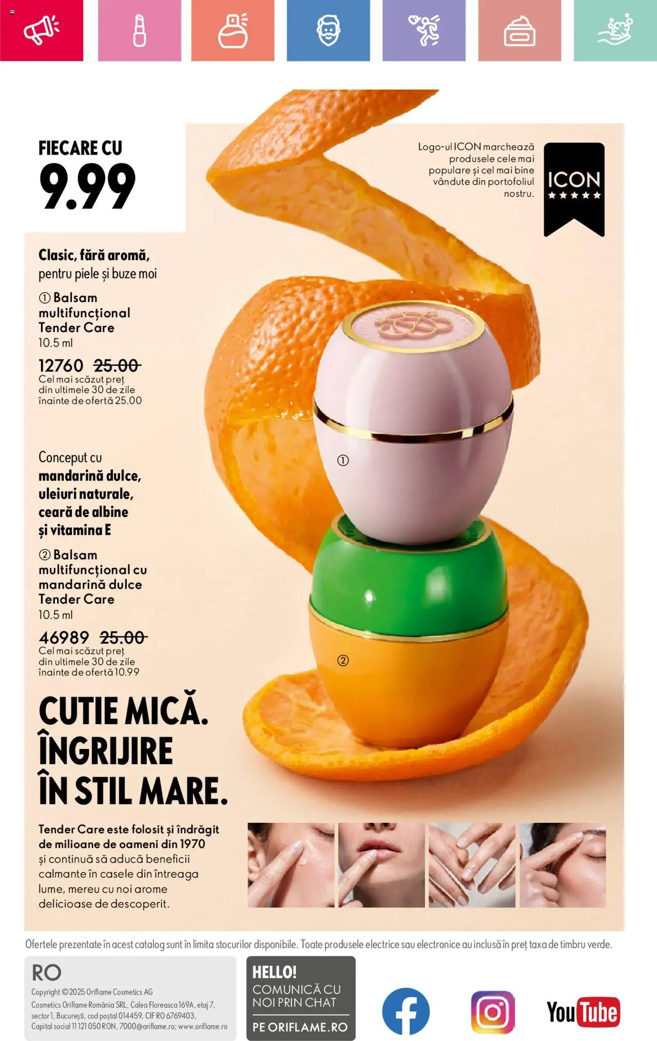 Catalog Oriflame 27 Iulie - 18 August 2025 | Pagina 164 | Produse: Cutie, Balsam
