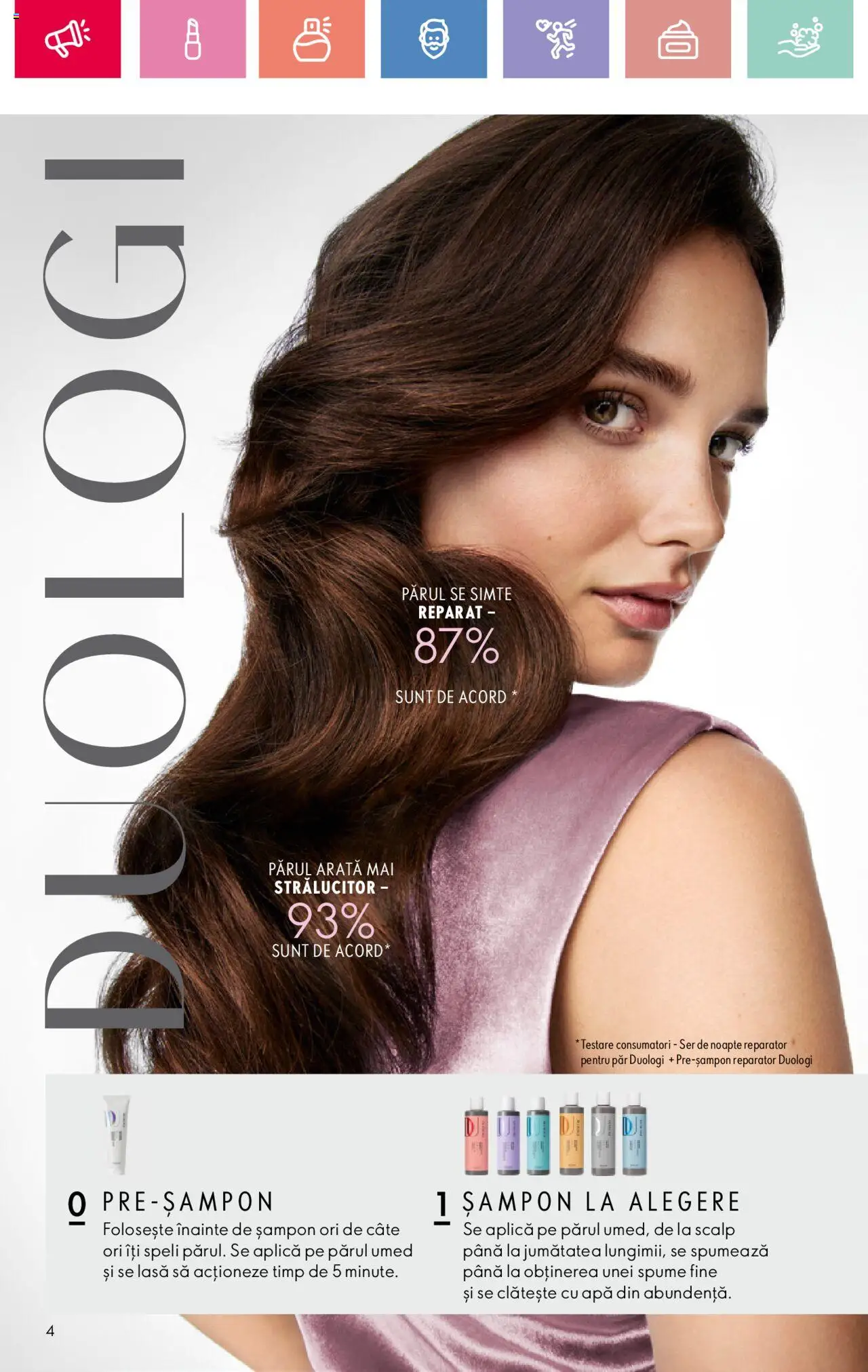 Catalog Oriflame 27 Iulie - 18 August 2025 | Pagina 4 | Produse: Șampon, Apă