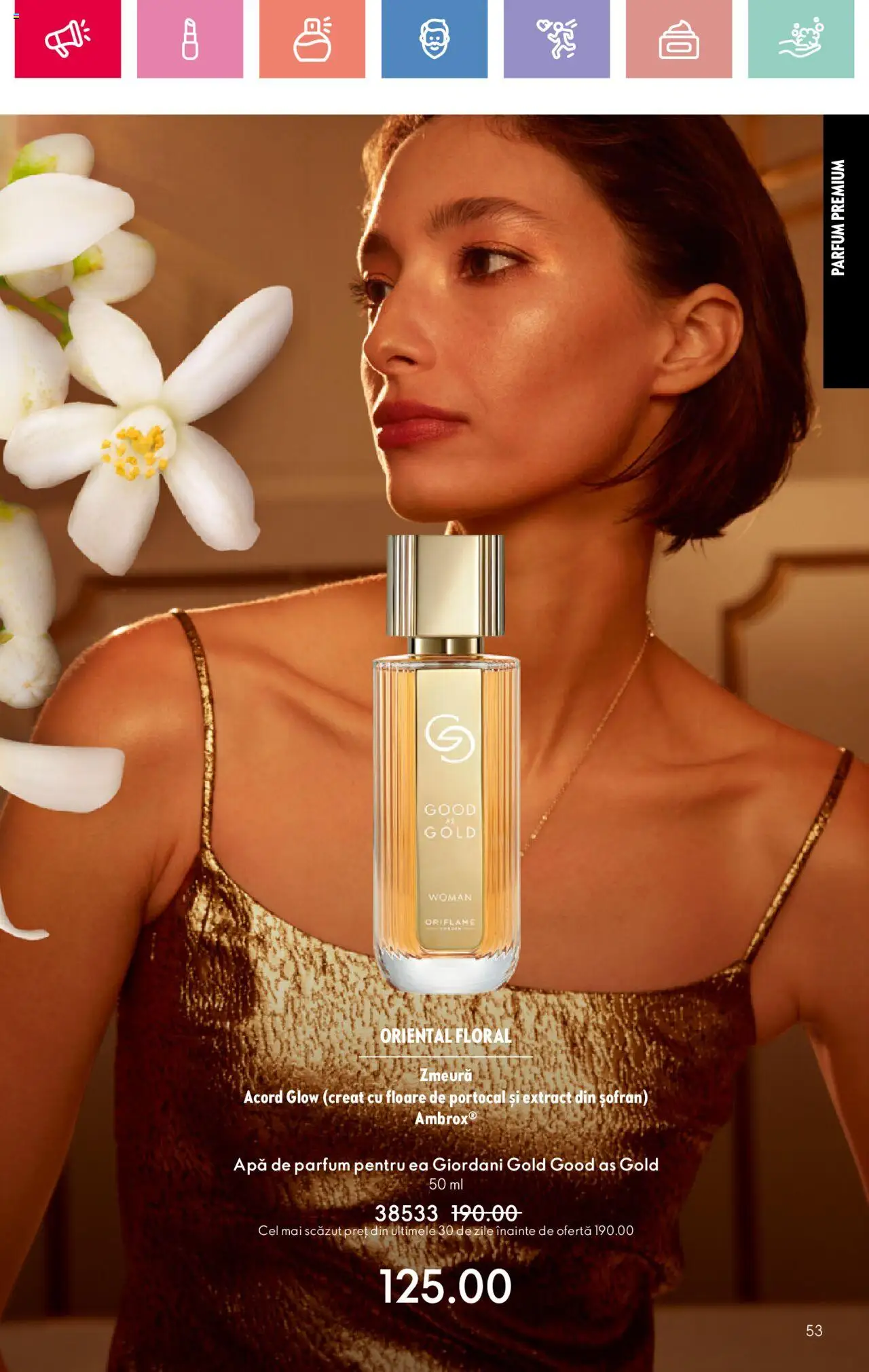 Catalog Oriflame 27 Iulie - 18 August 2025 | Pagina 53 | Produse: Zmeură, Apă de parfum, Parfum, Apă