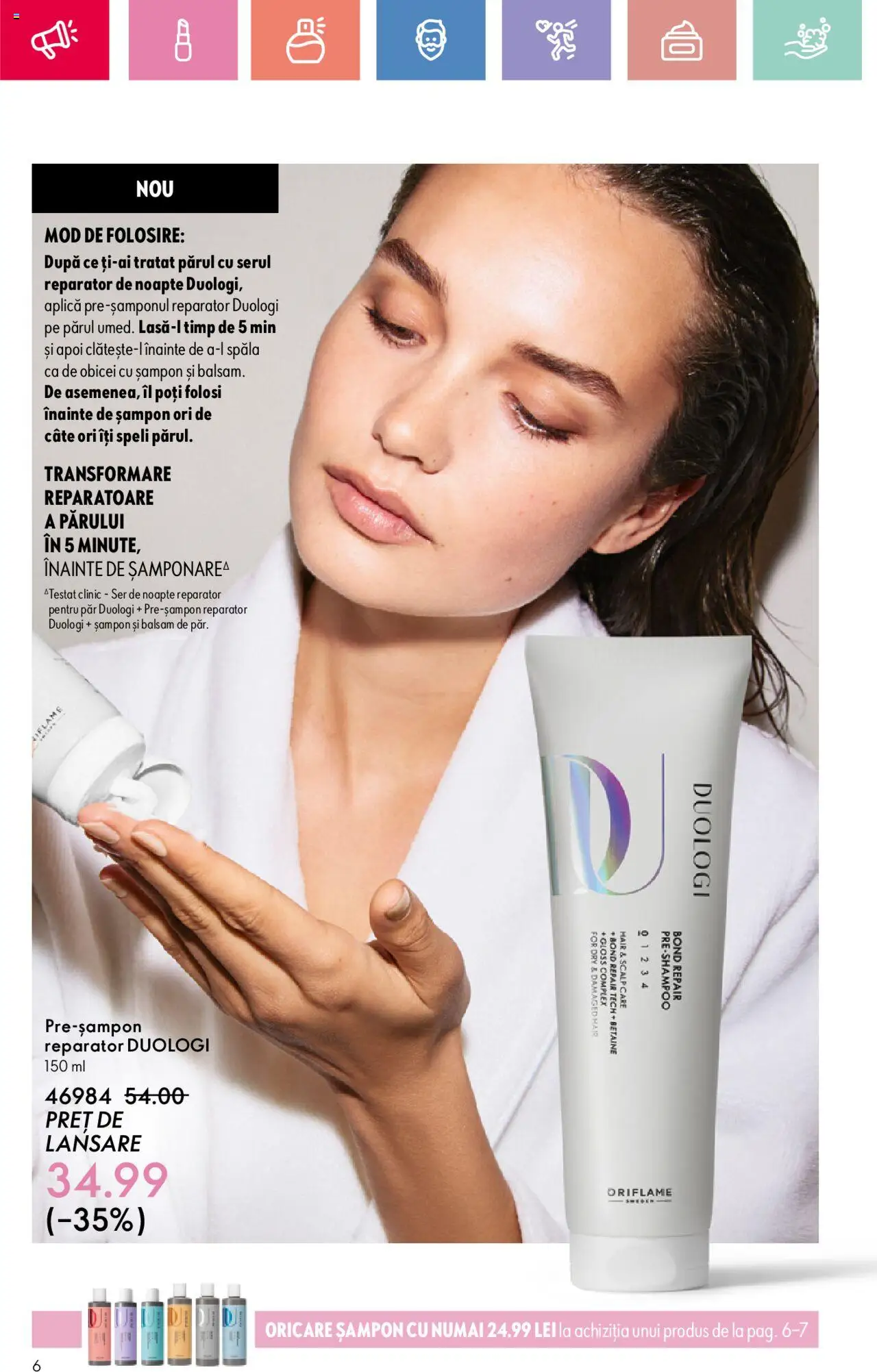 Catalog Oriflame 27 Iulie - 18 August 2025 | Pagina 6 | Produse: Șampon, Balsam