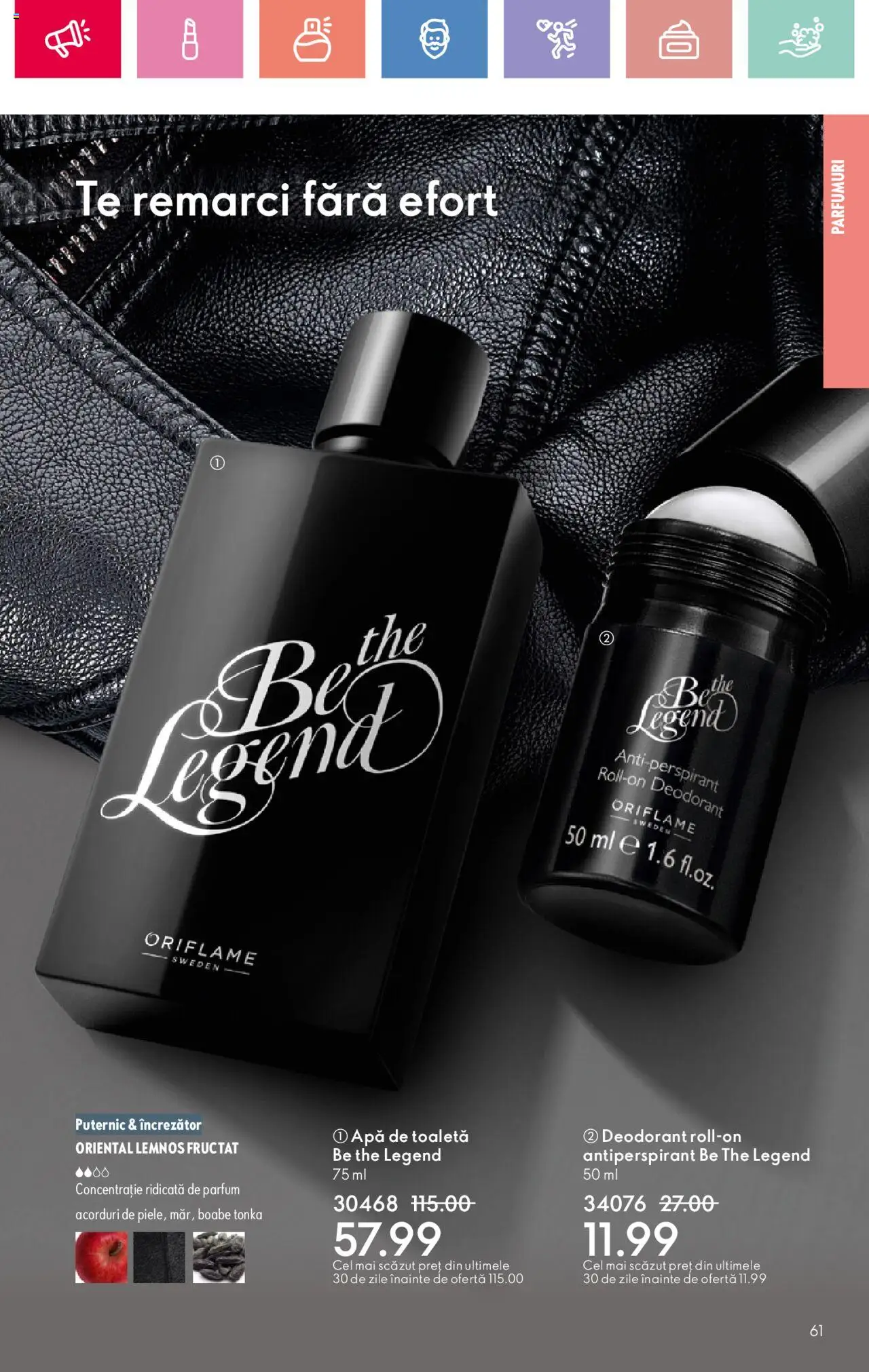 Catalog Oriflame 27 Iulie - 18 August 2025 | Pagina 61 | Produse: Toaletă, Parfum, Deodorant, Apă