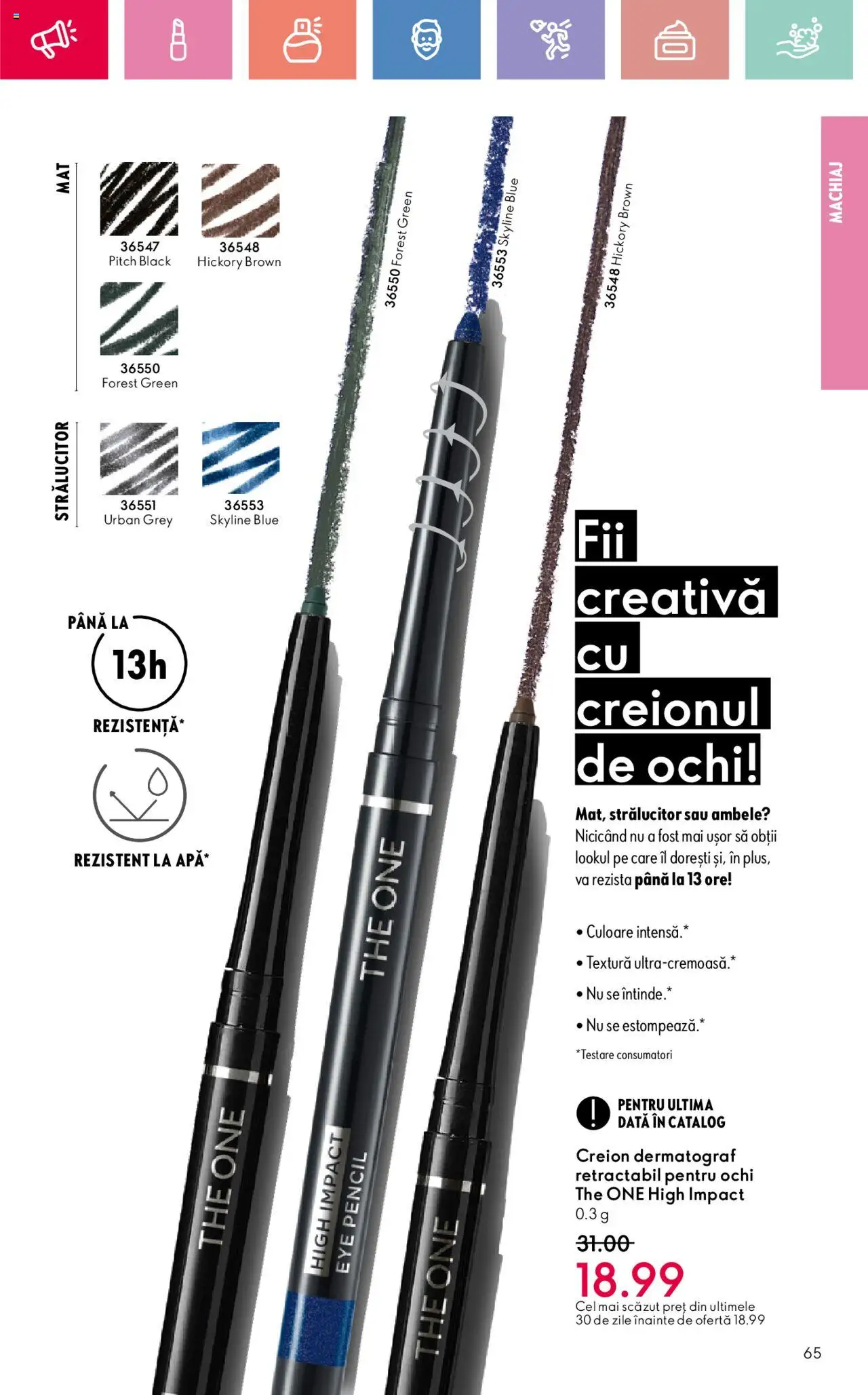 Catalog Oriflame 27 Iulie - 18 August 2025 | Pagina 65 | Produse: Machiaj, Peluş Köpek Yatağı
