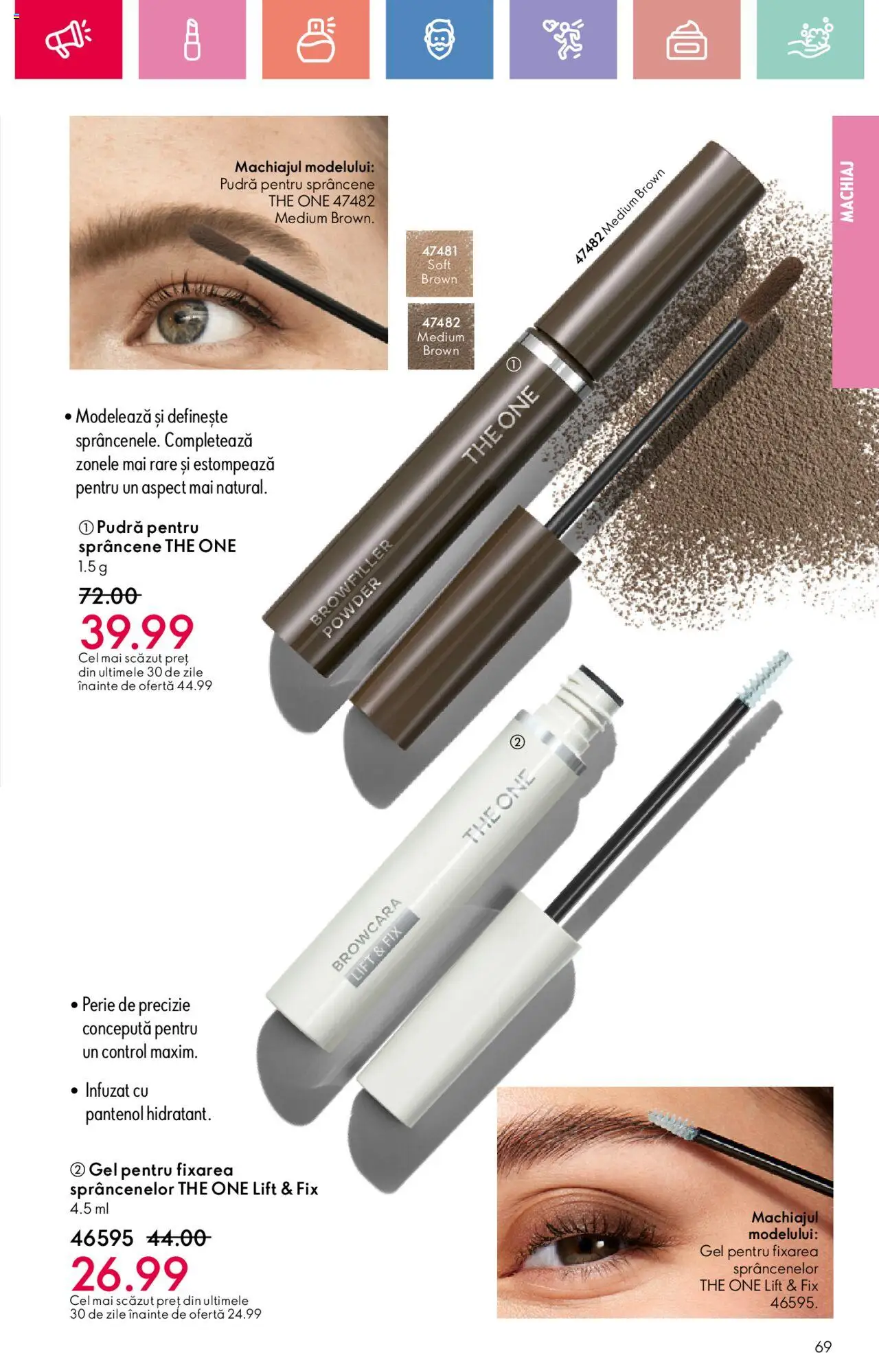 Catalog Oriflame 27 Iulie - 18 August 2025 | Pagina 69 | Produse: Machiaj, Pudră, Perie