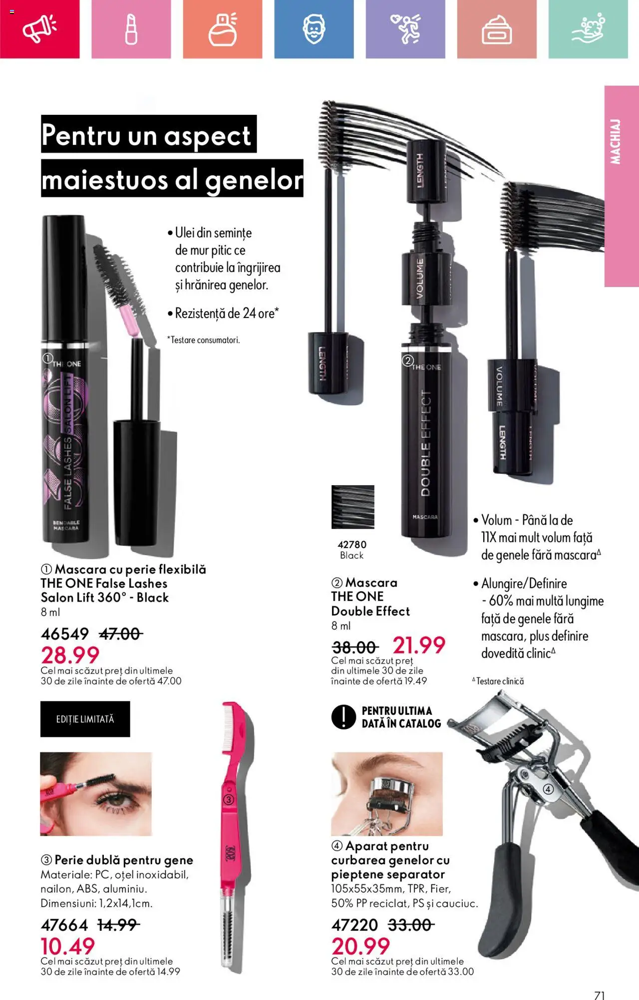 Catalog Oriflame 27 Iulie - 18 August 2025 | Pagina 71 | Produse: Machiaj, Perie, Semințe, Mascara