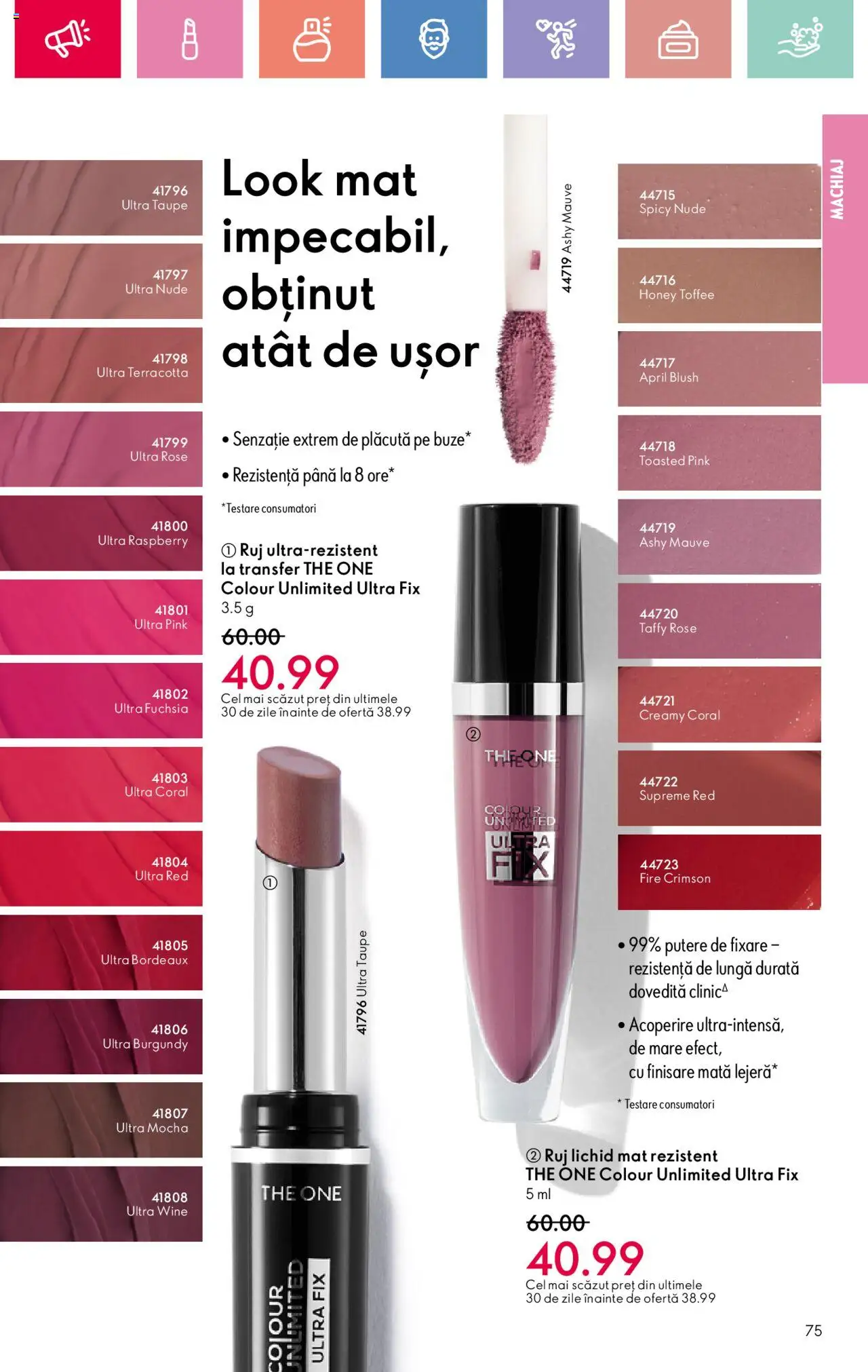Catalog Oriflame 27 Iulie - 18 August 2025 | Pagina 75 | Produse: Machiaj, Blush, Ruj