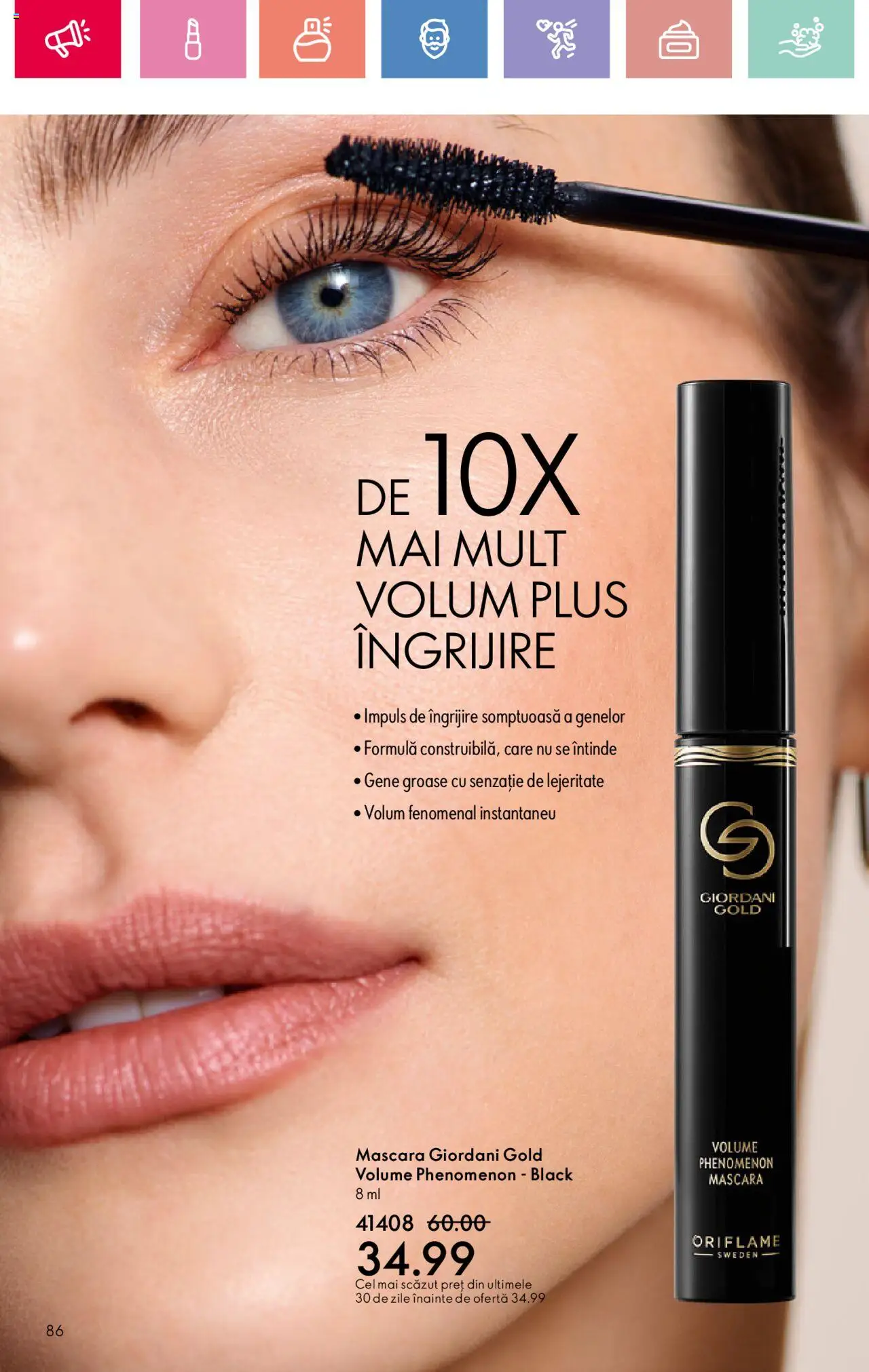 Catalog Oriflame 27 Iulie - 18 August 2025 | Pagina 86 | Produse: Mascara