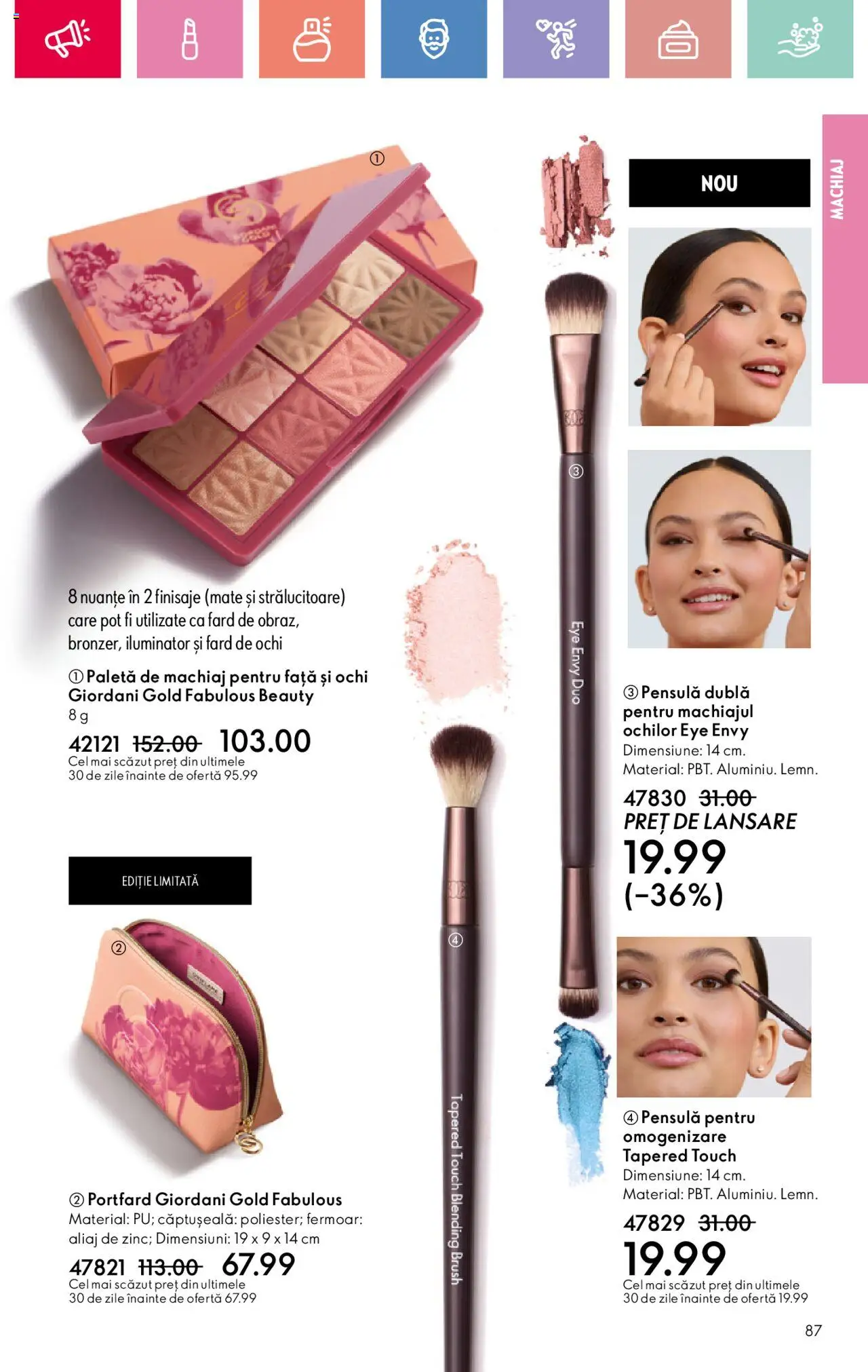 Catalog Oriflame 27 Iulie - 18 August 2025 | Pagina 87 | Produse: Portfard, Machiaj, Iluminator