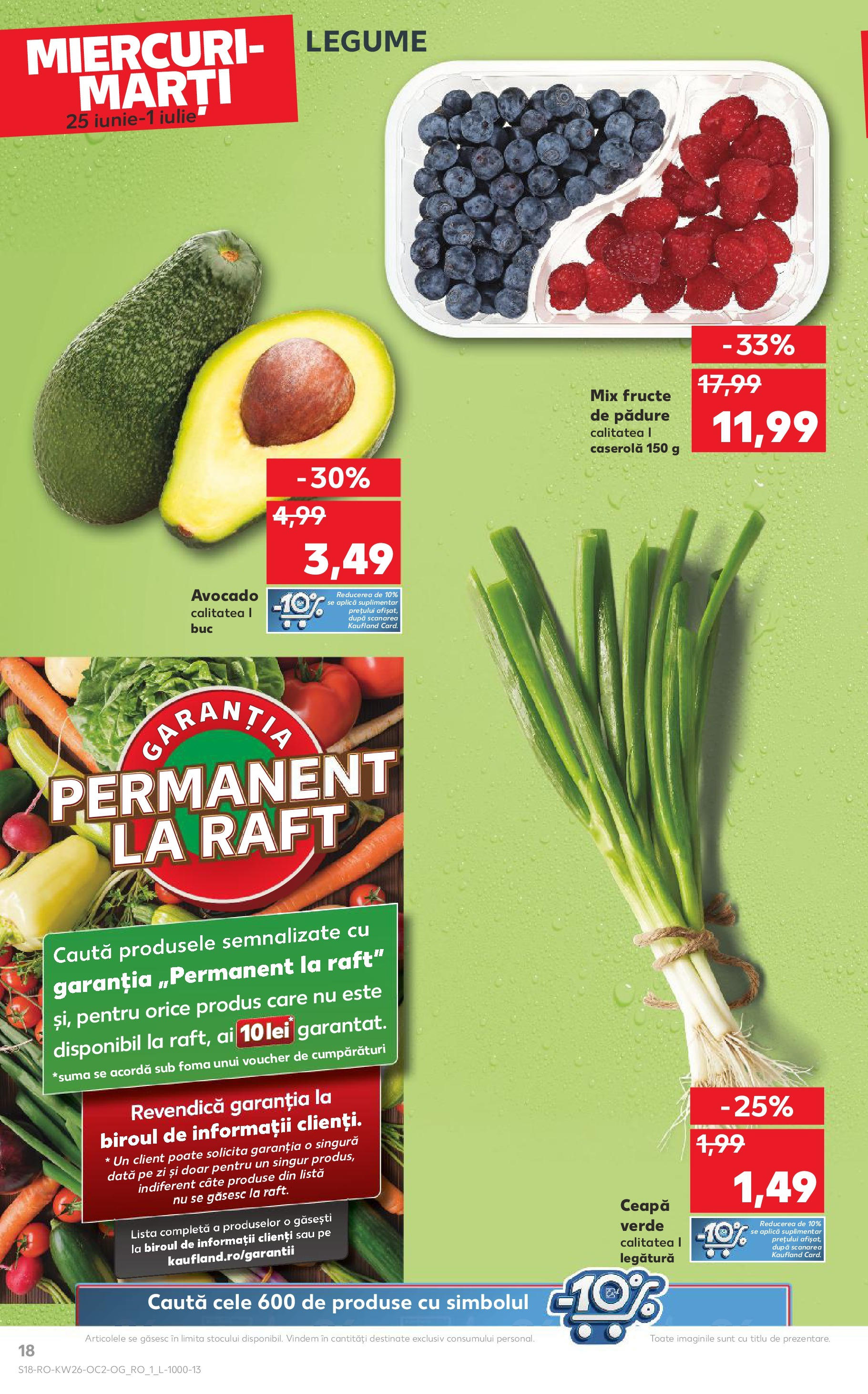 Catalog Kaufland 25 - 30 Iunie 2025 | Pagina 18 | Produse: Raft, Mix fructe, Legume, Fructe