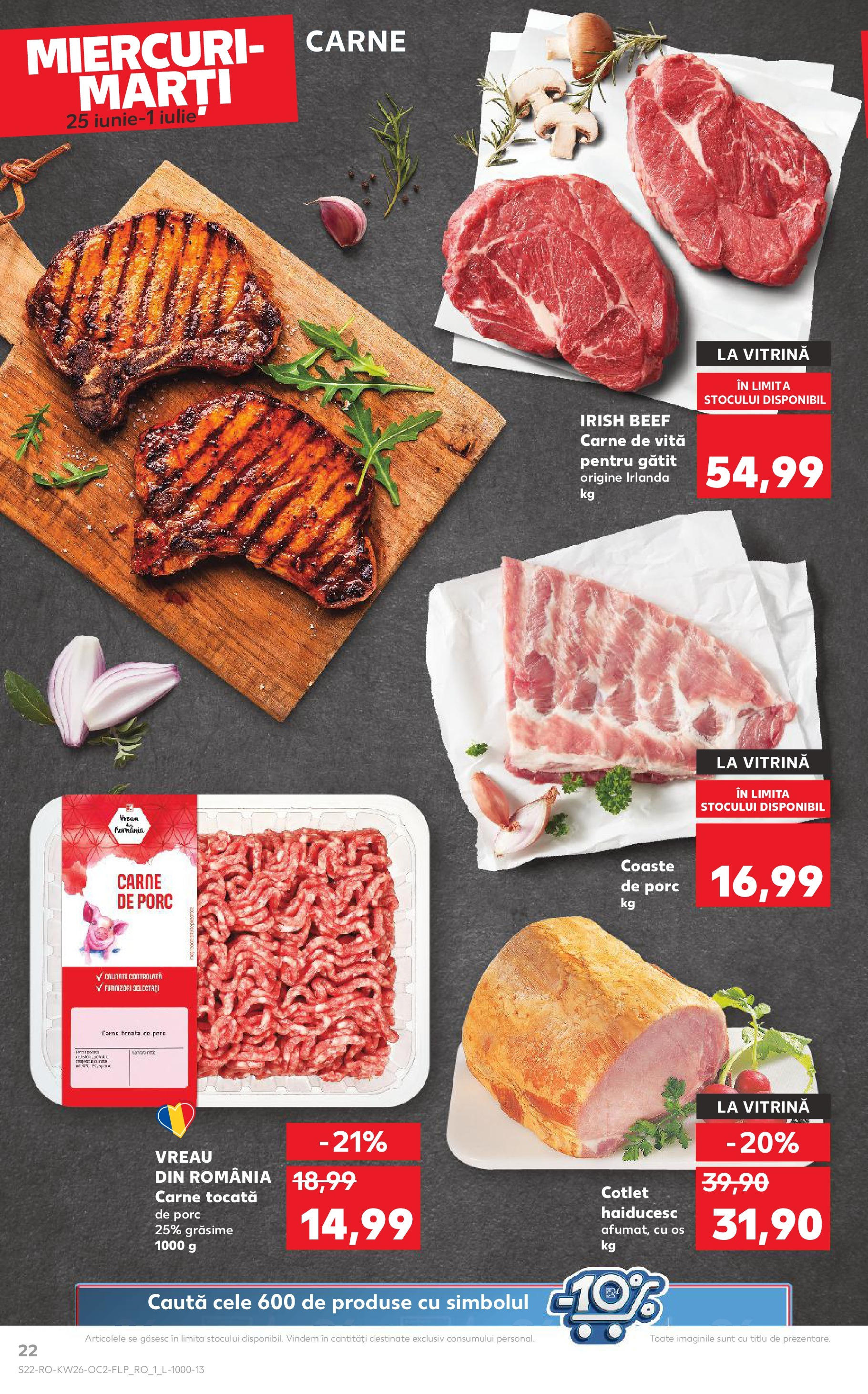 Catalog Kaufland 25 - 30 Iunie 2025 | Pagina 22 | Produse: Lait de coco, Vitrină, Carne De Porc, Carne tocată