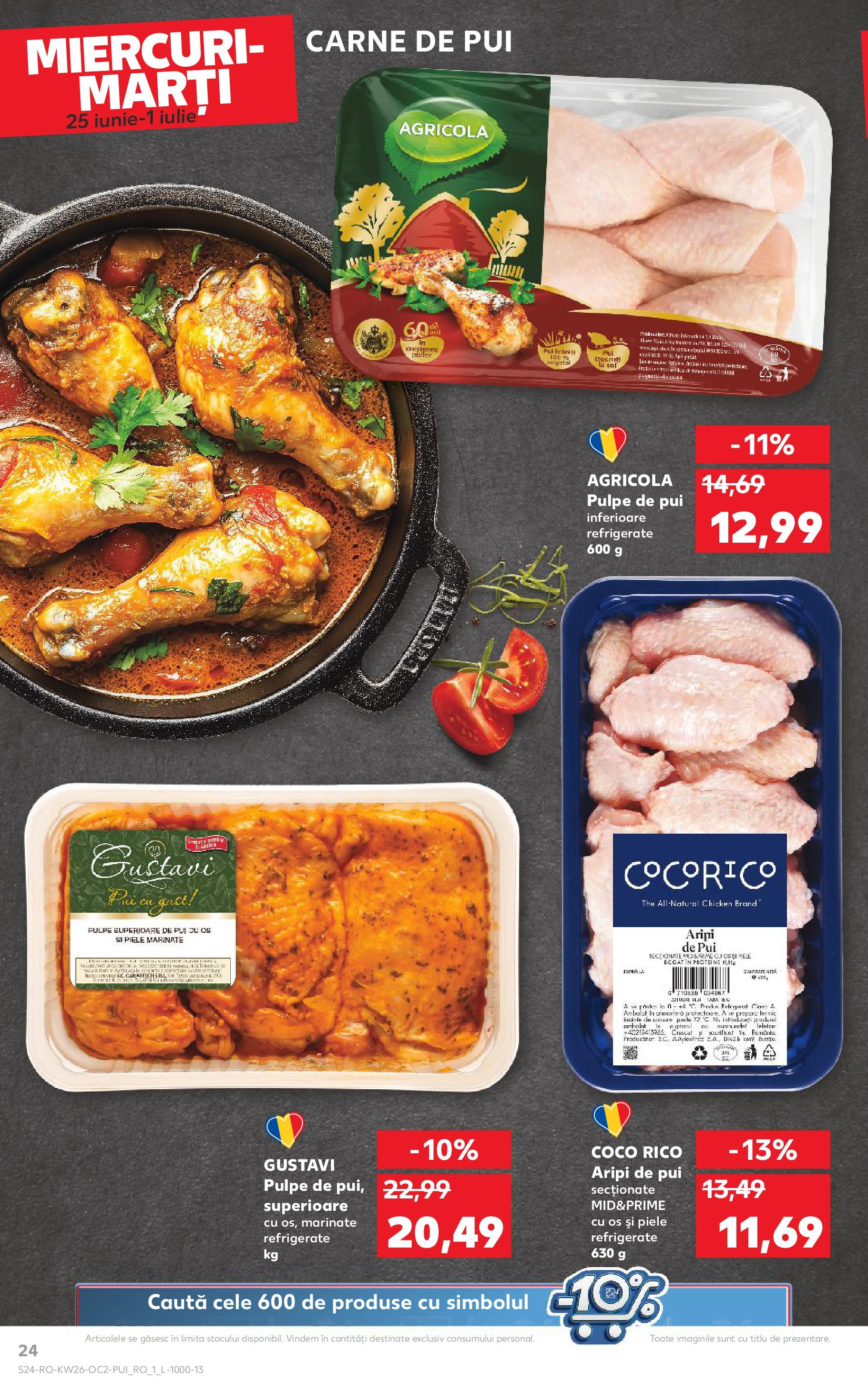 Catalog Kaufland 25 - 30 Iunie 2025 | Pagina 24 | Produse: Masaüstü kılıfı, Hacıyatmaz Kedi Oyuncağı, Carne De Pui