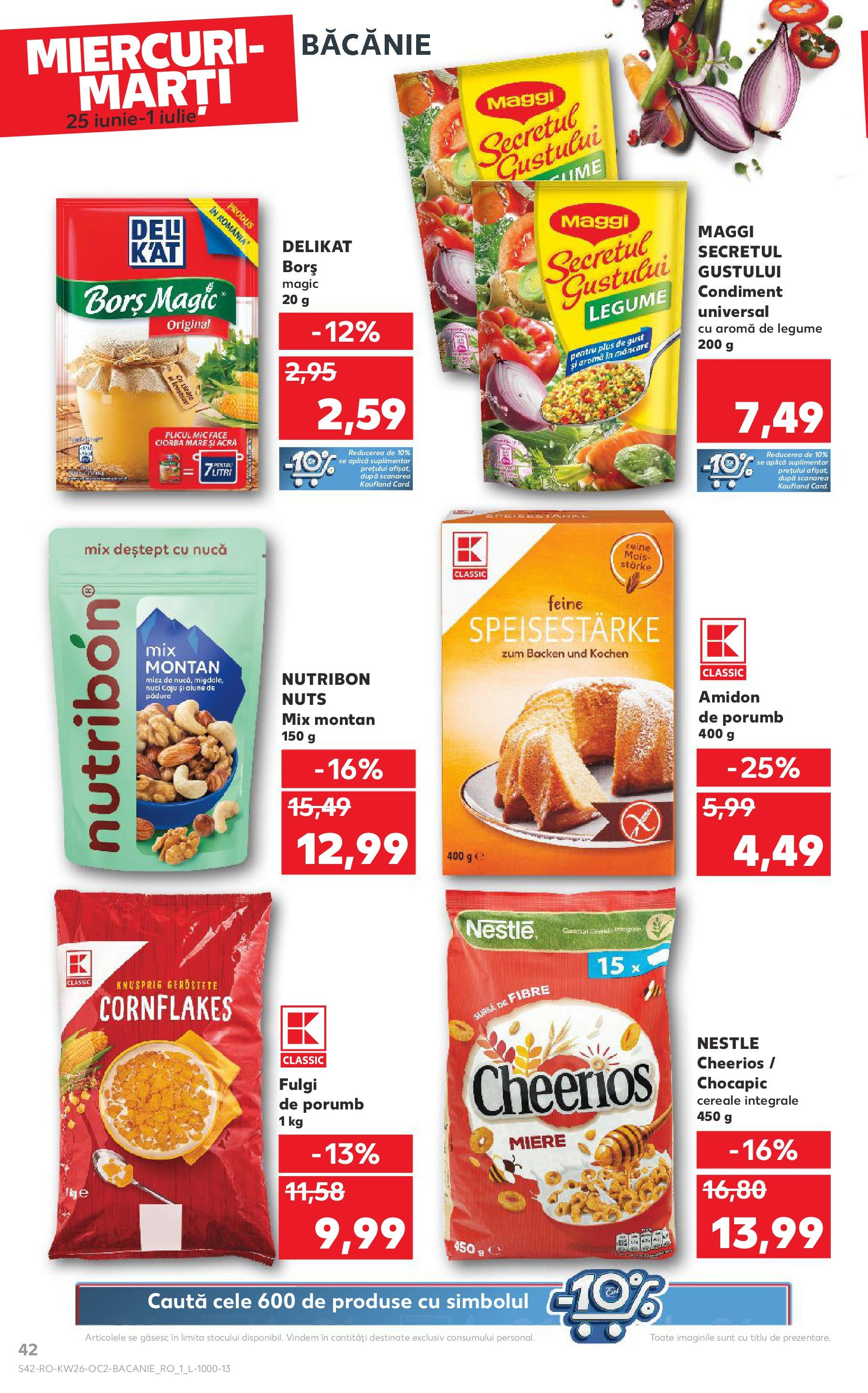 Catalog Kaufland 25 - 30 Iunie 2025 | Pagina 42 | Produse: Borș, Caju, Porumb, Legume