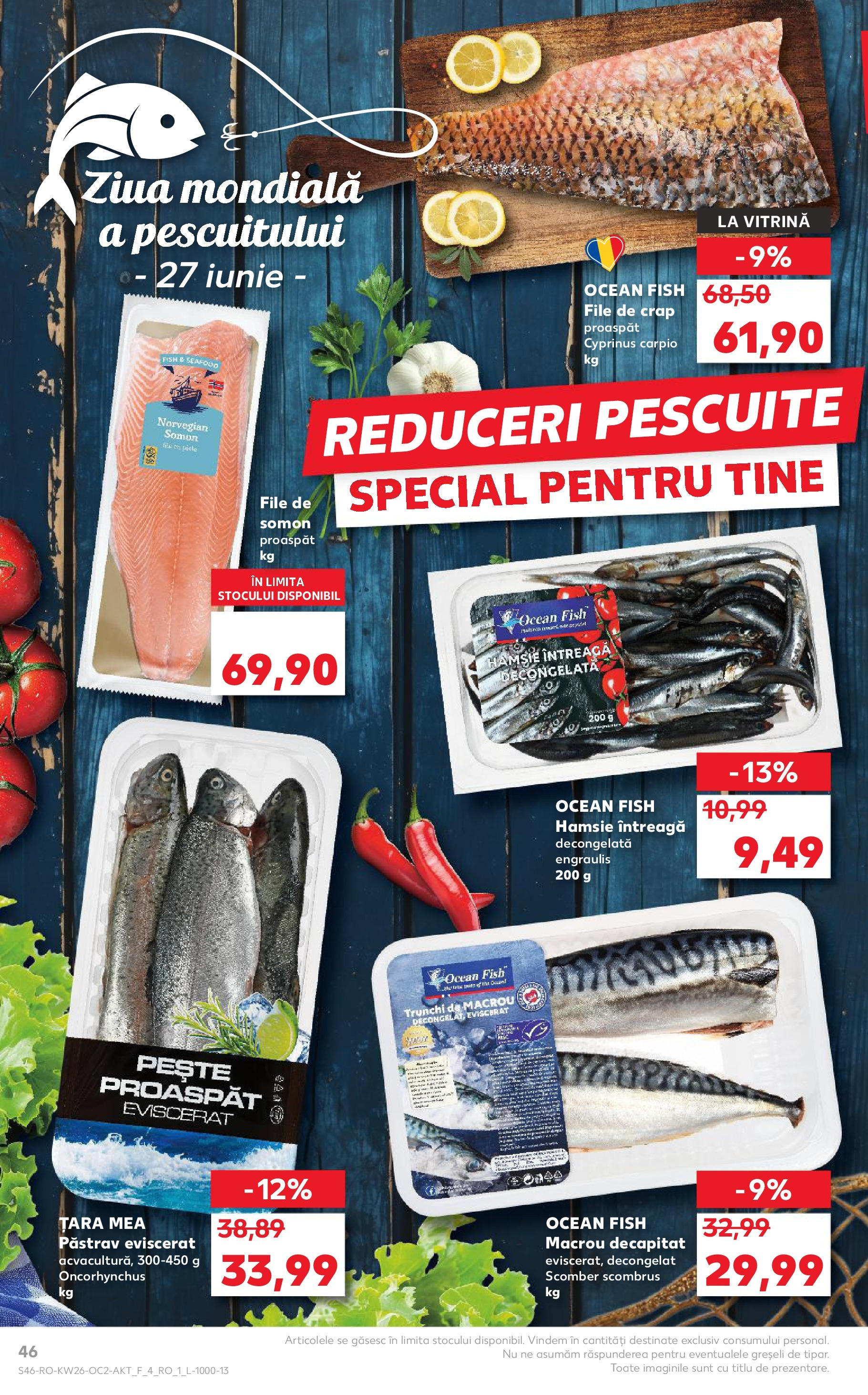 Catalog Kaufland 25 - 30 Iunie 2025 | Pagina 46 | Produse: Vitrină, Pește