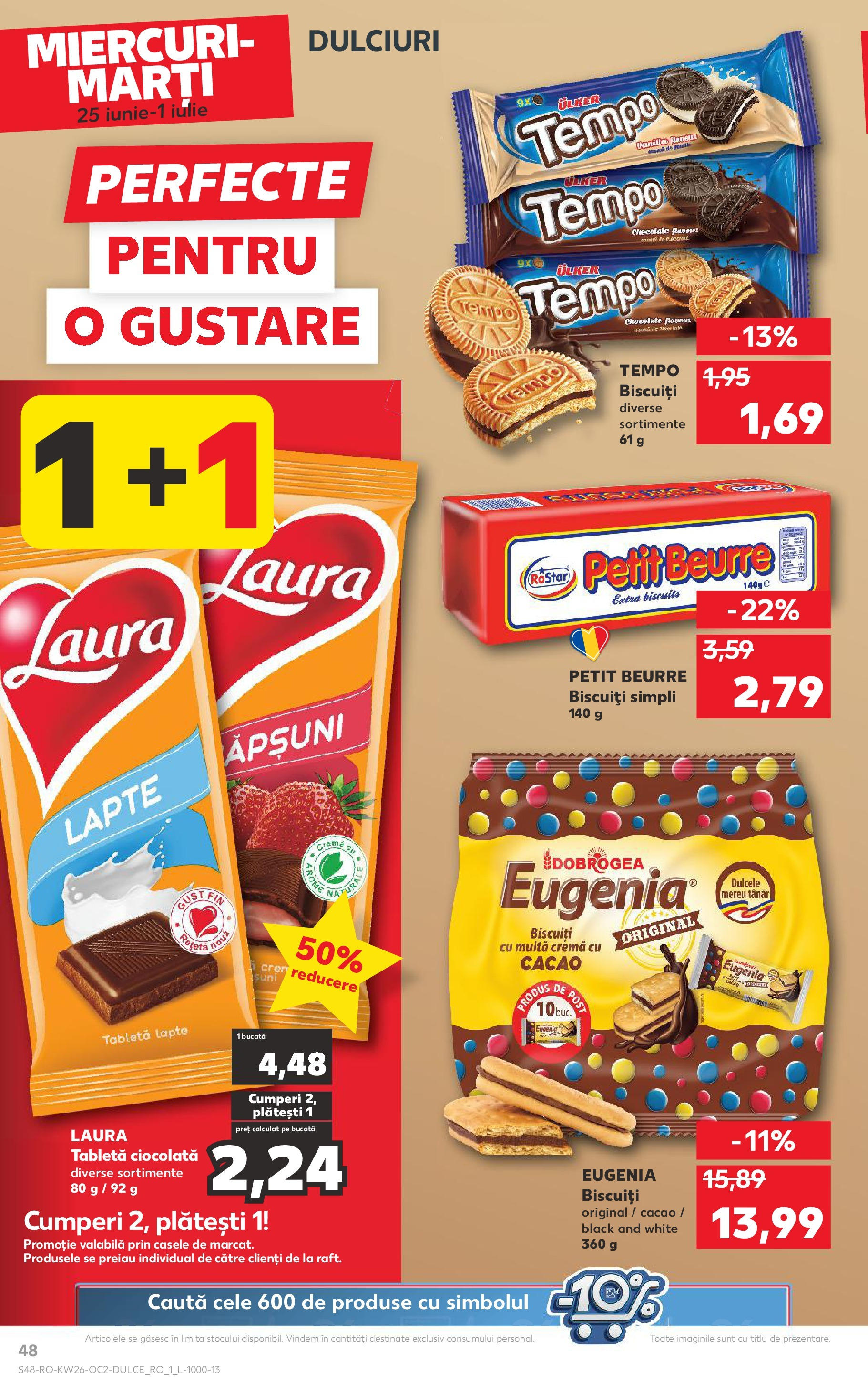 Catalog Kaufland 25 - 30 Iunie 2025 | Pagina 48 | Produse: Tabletă, Ciocolată, Cacao, Biscuiți