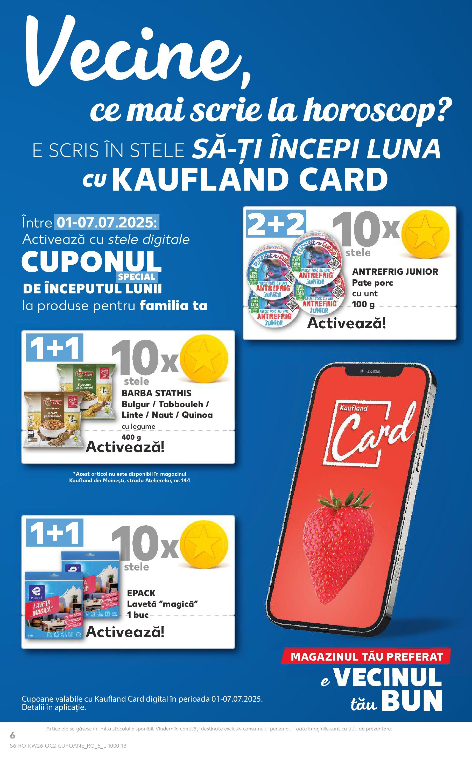 Catalog Kaufland 25 - 30 Iunie 2025 | Pagina 6 | Produse: Pate, Unt, Legume