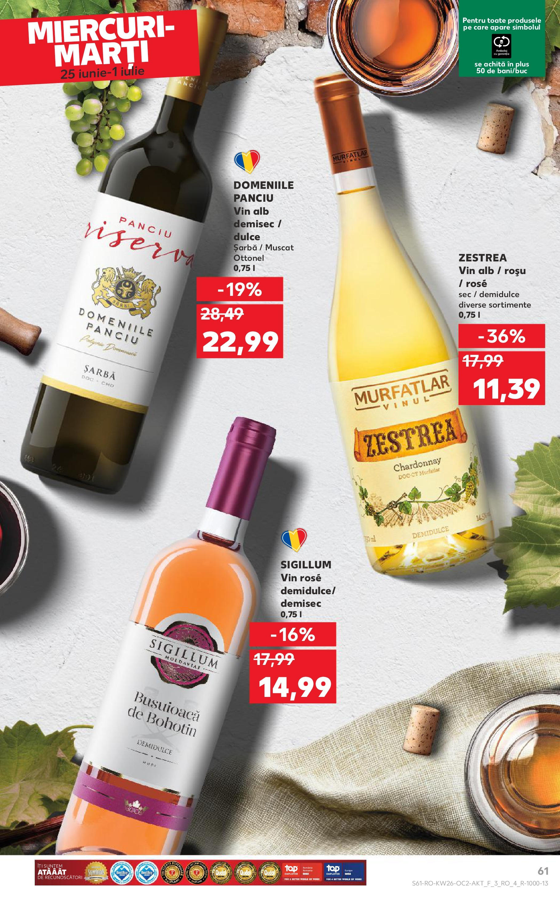 Catalog Kaufland 25 - 30 Iunie 2025 | Pagina 61 | Produse: Vin