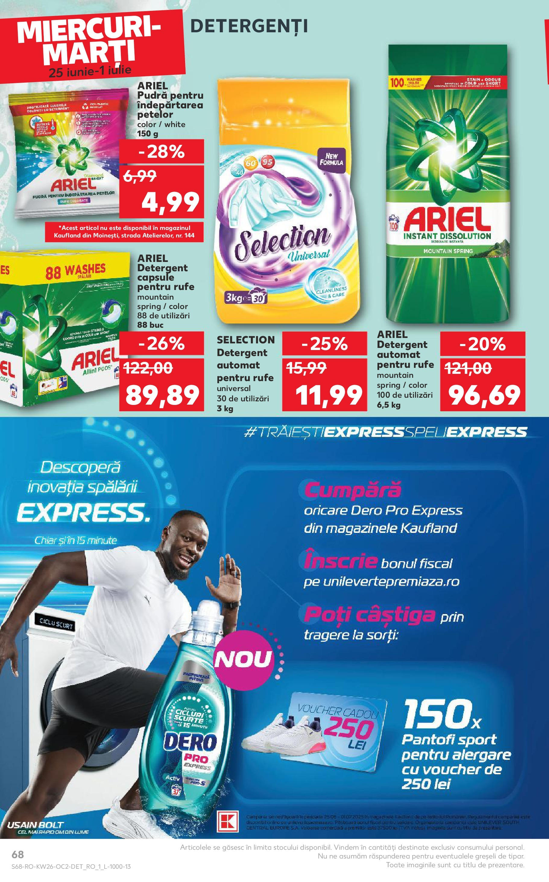 Catalog Kaufland 25 - 30 Iunie 2025 | Pagina 68 | Produse: Pantofi, Kedi Ödül Oyuncakları, Pudră, Detergent