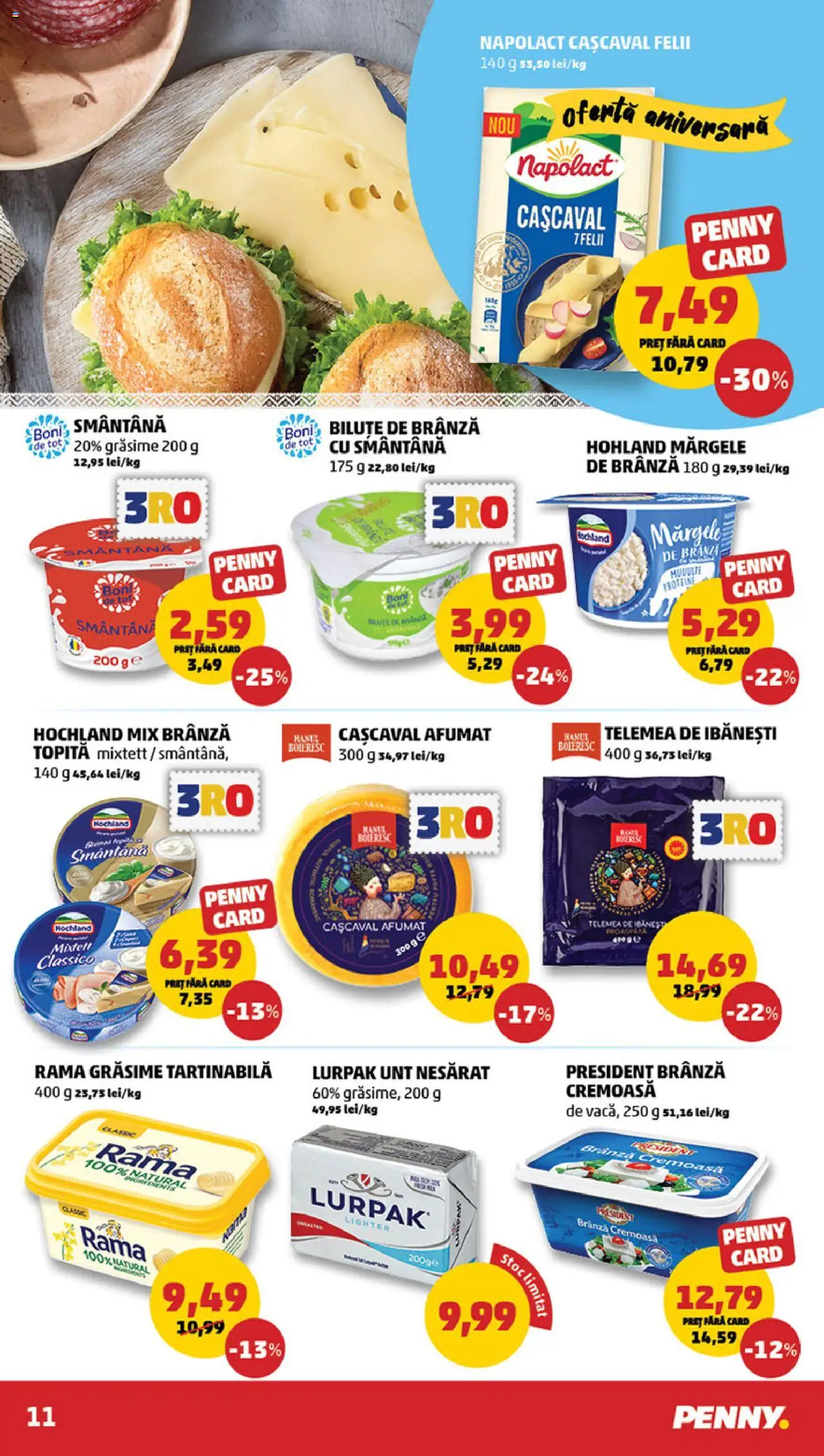 Catalog PENNY Market 25 - 30 Iunie 2025 | Pagina 11 | Produse: Cașcaval, Kalem ucu, Unt, Smântână