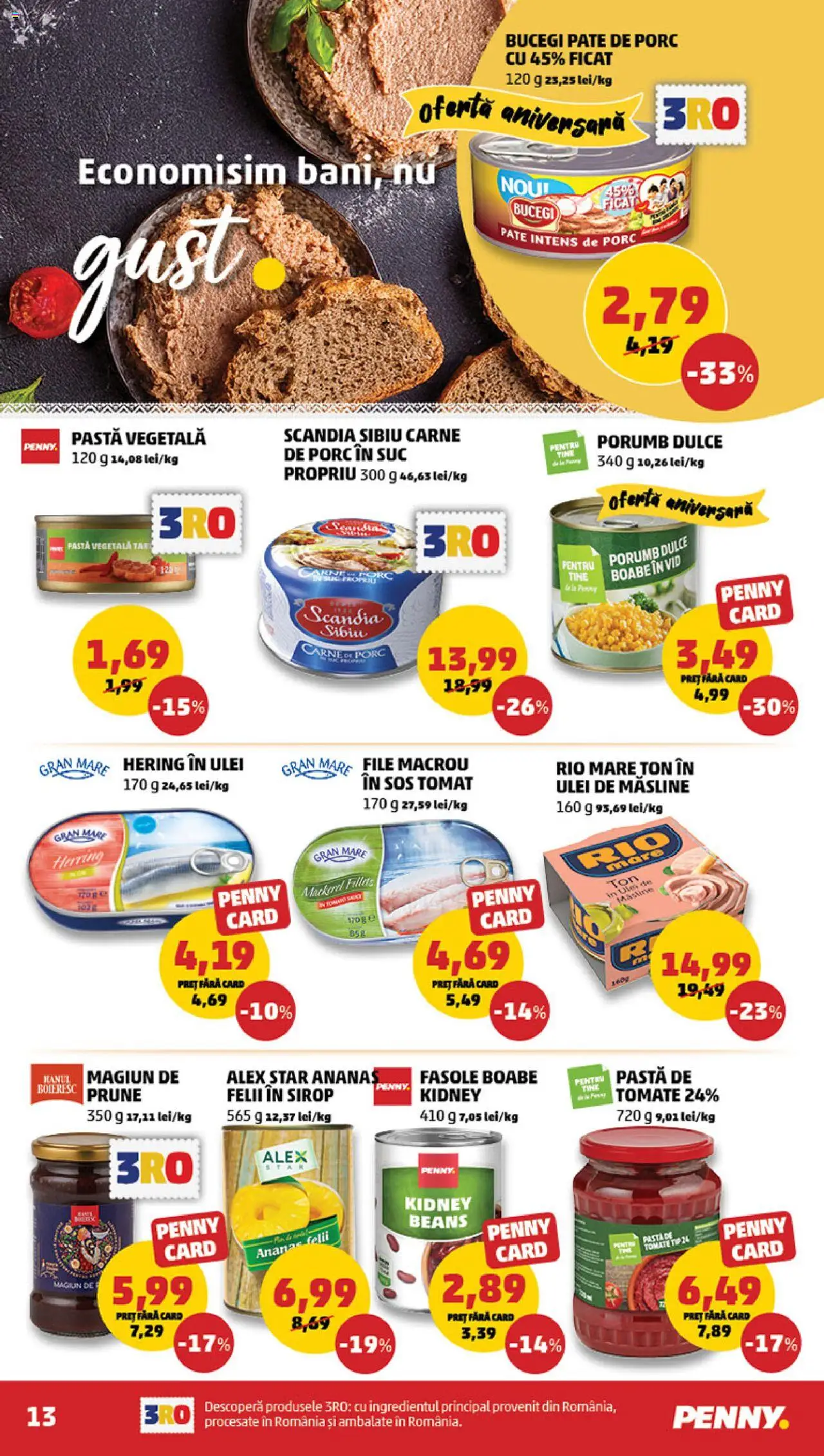 Catalog PENNY Market 25 - 30 Iunie 2025 | Pagina 13 | Produse: Ananas, Sirop, Porumb, Sos