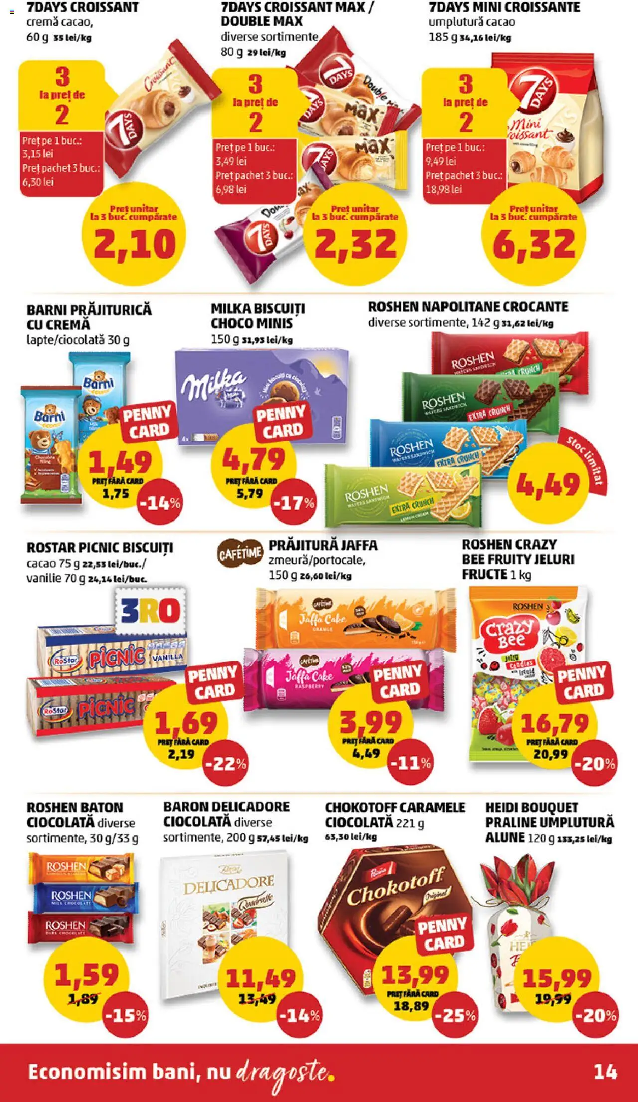 Catalog PENNY Market 25 - 30 Iunie 2025 | Pagina 14 | Produse: Alune, Cremă, Biscuiți, Caramele