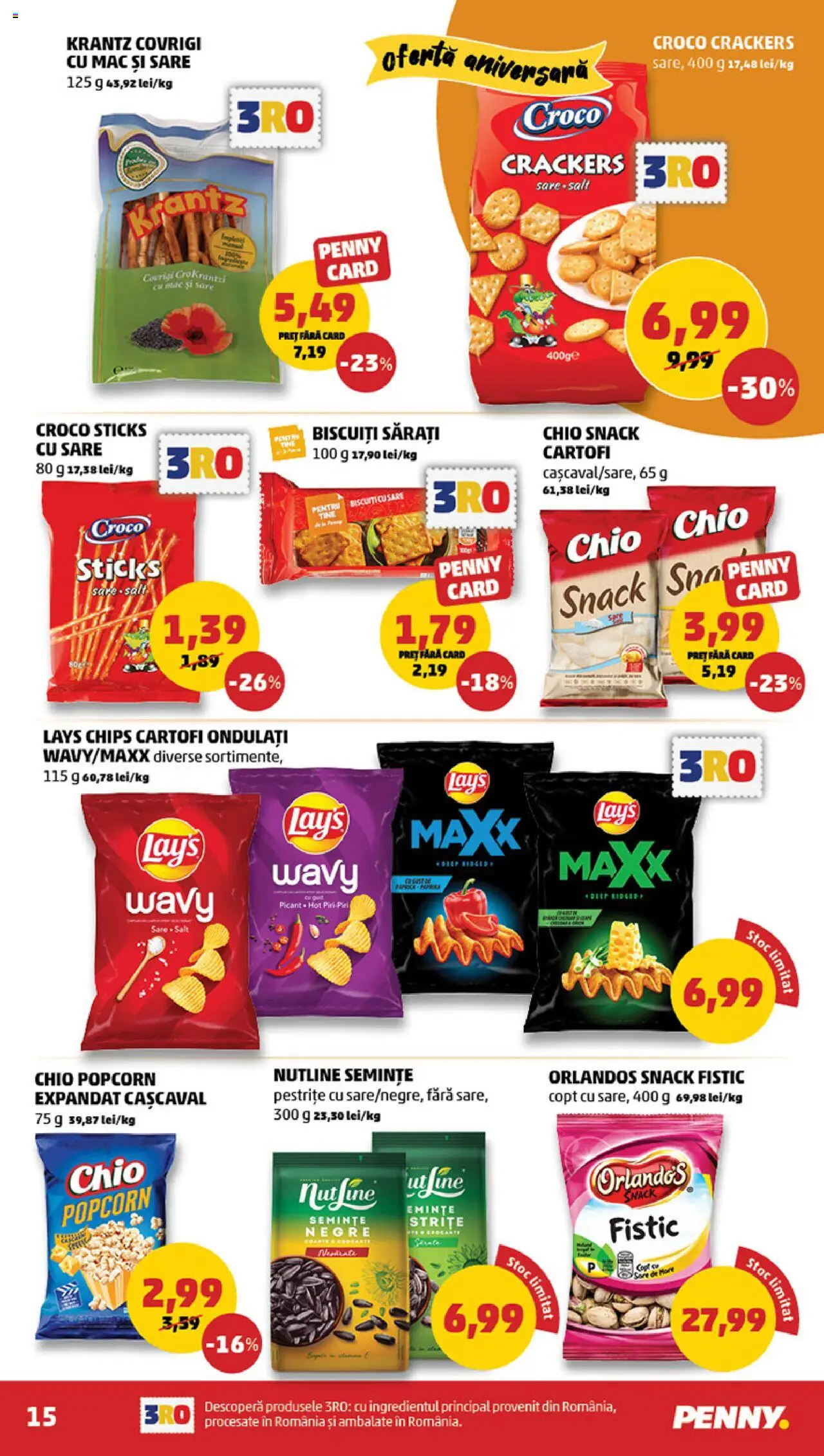 Catalog PENNY Market 25 - 30 Iunie 2025 | Pagina 15 | Produse: Cașcaval, Fistic, Biscuiți, Sare
