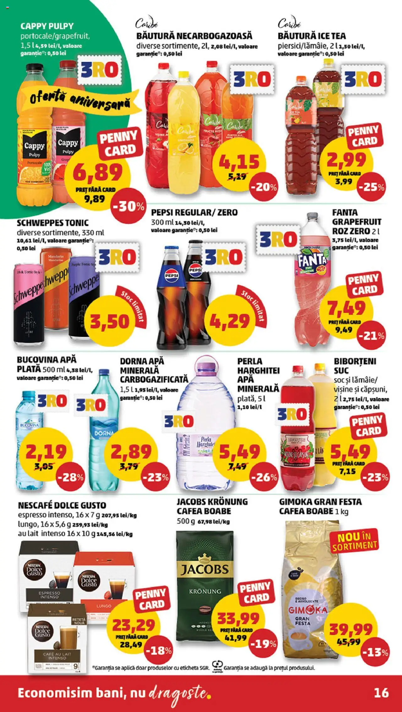 Catalog PENNY Market 25 - 30 Iunie 2025 | Pagina 16 | Produse: Köpek çiti, Cafea, Ice tea, Apă