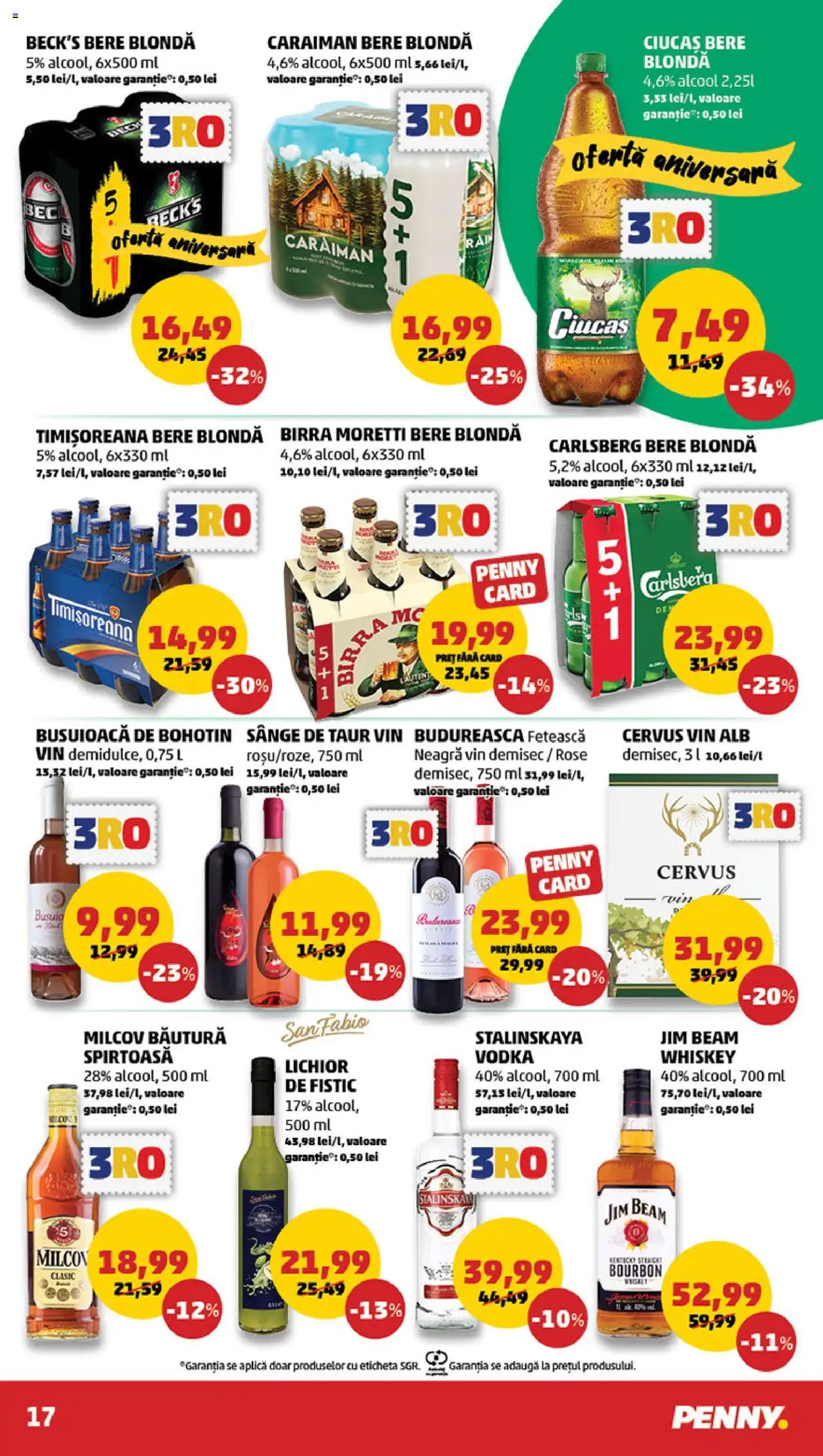Catalog PENNY Market 25 - 30 Iunie 2025 | Pagina 17 | Produse: Vin, Bere, Fistic, Bourbon