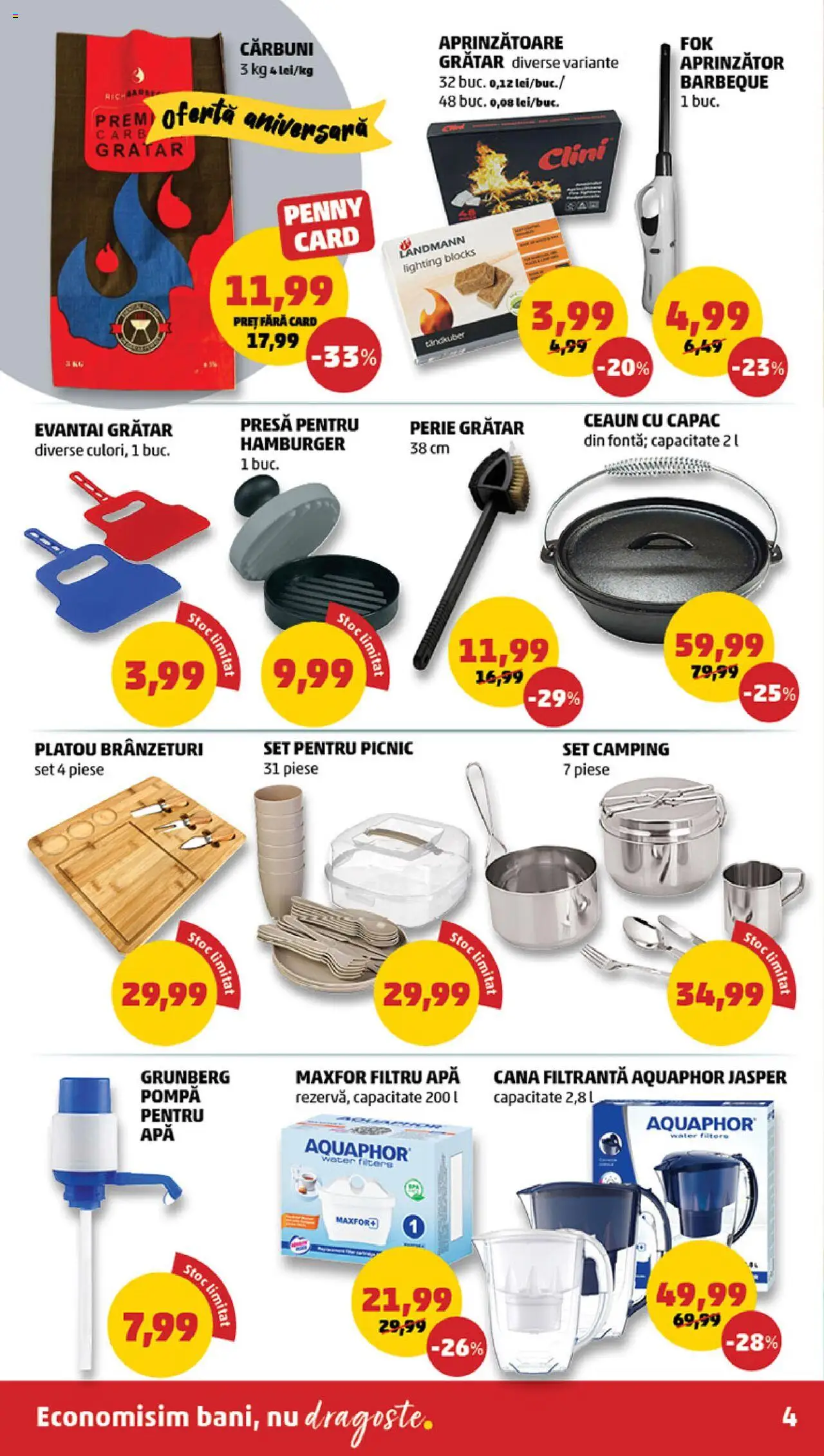 Catalog PENNY Market 25 - 30 Iunie 2025 | Pagina 4 | Produse: Grătar, Perie, Filtru apă, Apă