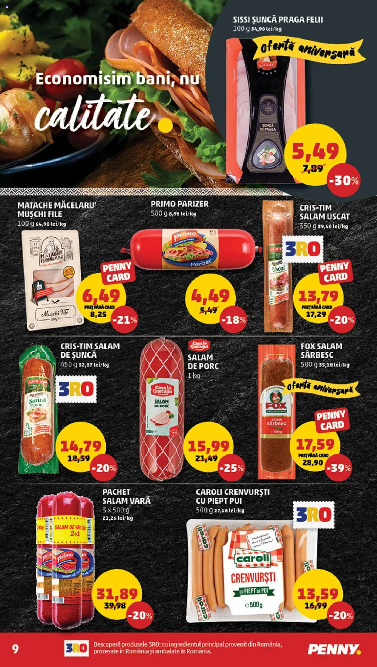 Catalog PENNY Market 25 - 30 Iunie 2025 | Pagina 9 | Produse: Hacıyatmaz Kedi Oyuncağı, Crenvurști, Salam, Șuncă