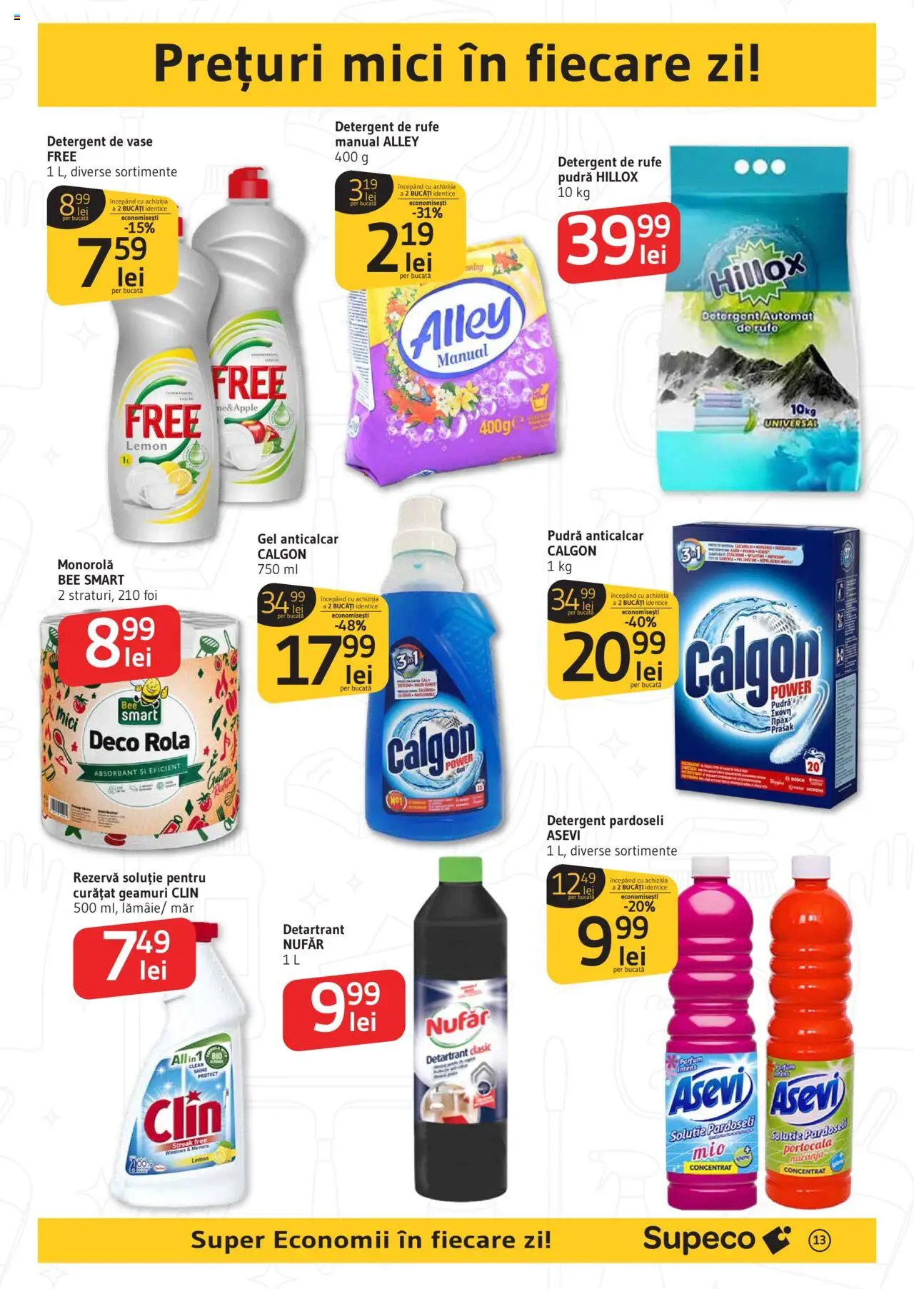 Catalog Supeco 26 Iunie - 8 Iulie 2025 | Pagina 13 | Produse: Detergent de vase, Mici, Parfum, Detergent