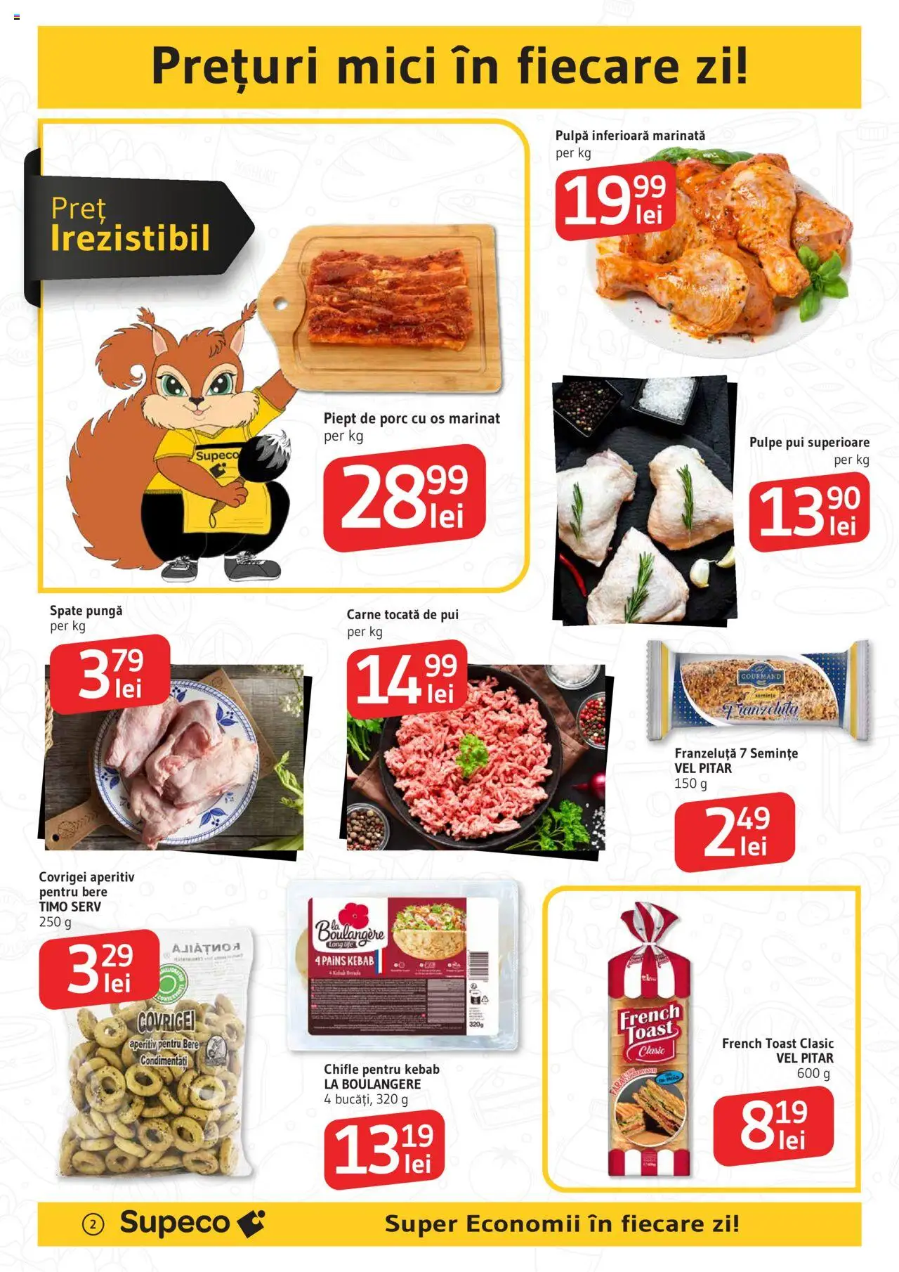 Catalog Supeco 26 Iunie - 8 Iulie 2025 | Pagina 2 | Produse: Pungă, Mici, Bere, Carne tocată