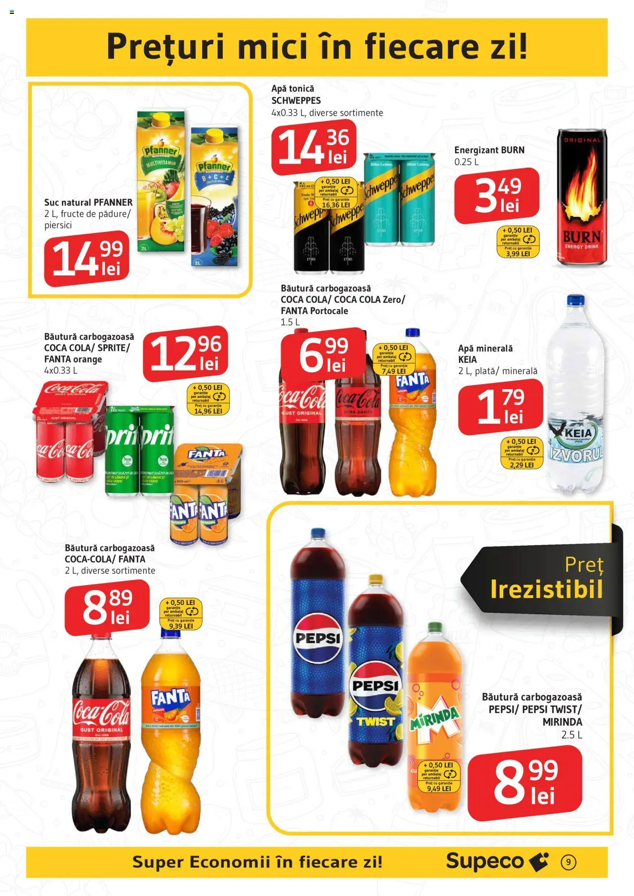 Catalog Supeco 26 Iunie - 8 Iulie 2025 | Pagina 9 | Produse: Mici, Suc, Apă, Fructe