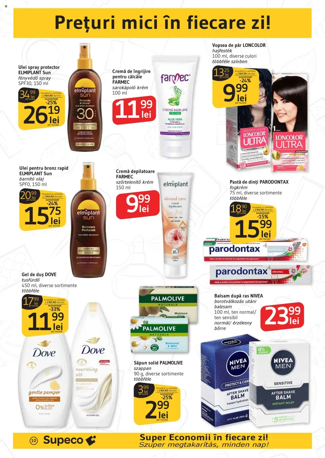 Catalog Supeco 26 Iunie - 8 Iulie 2025 | Pagina 10 | Produse: Duș, Balsam, Gel de duș, Pastă de dinți