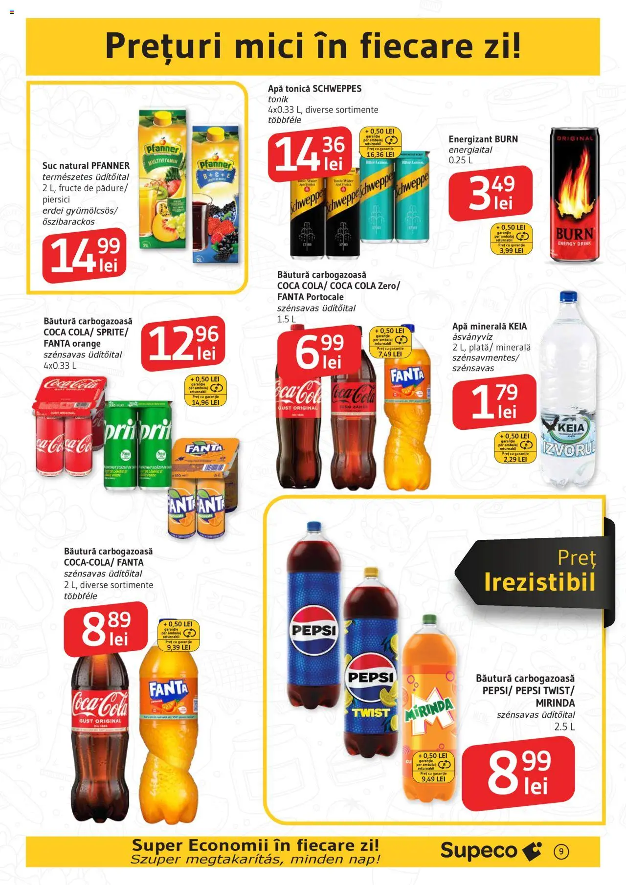 Catalog Supeco 26 Iunie - 8 Iulie 2025 | Pagina 9 | Produse: Amerikan servis, Suc, Portocale, Apă