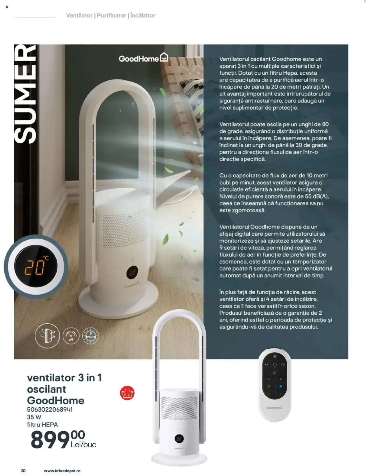 Catalog Brico Depot 27 Iunie - 30 August 2025 | Pagina 20 | Produse: Ventilator